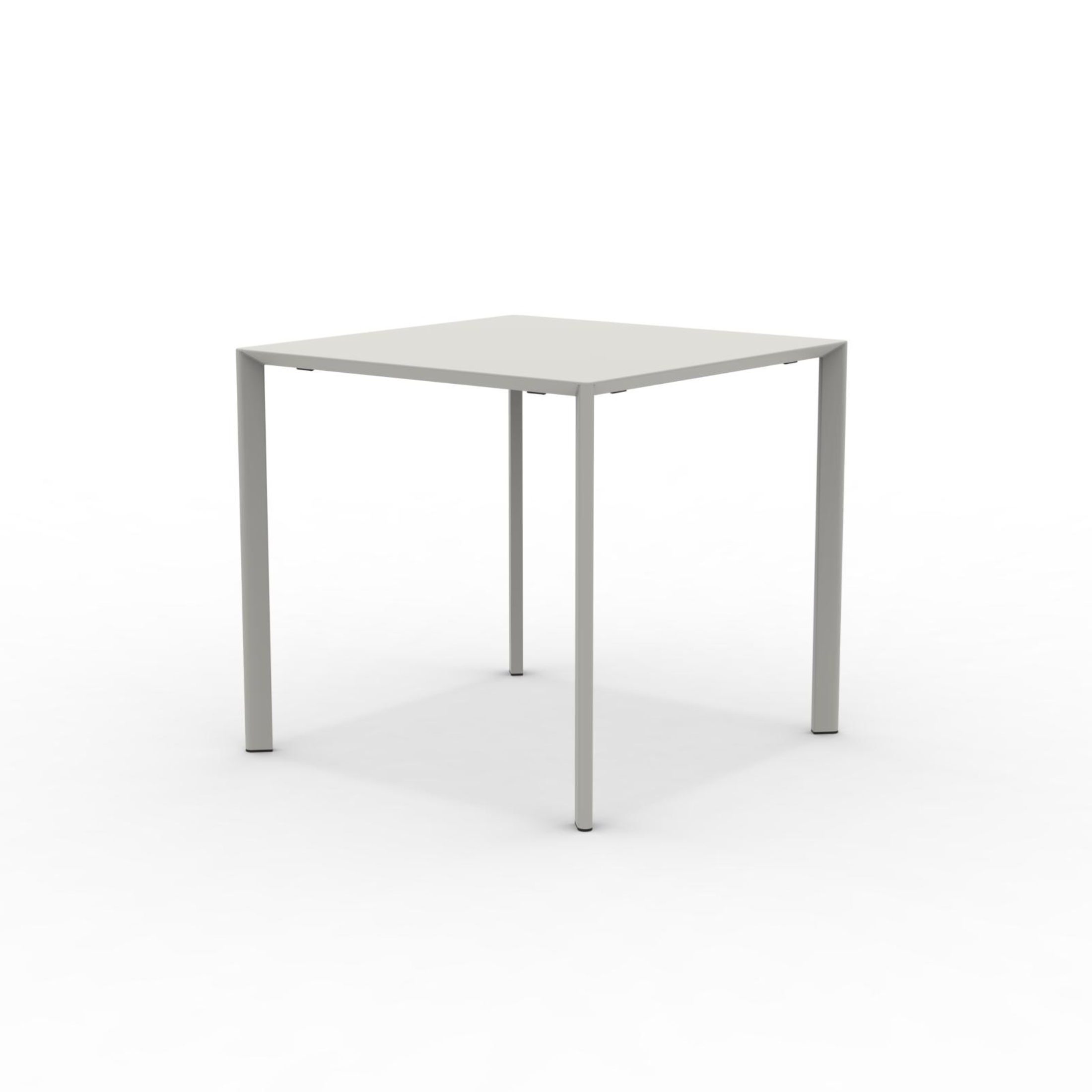 Tavolo quadrato in metallo "Fox1" per giardino impilabile cm 80x80 75h