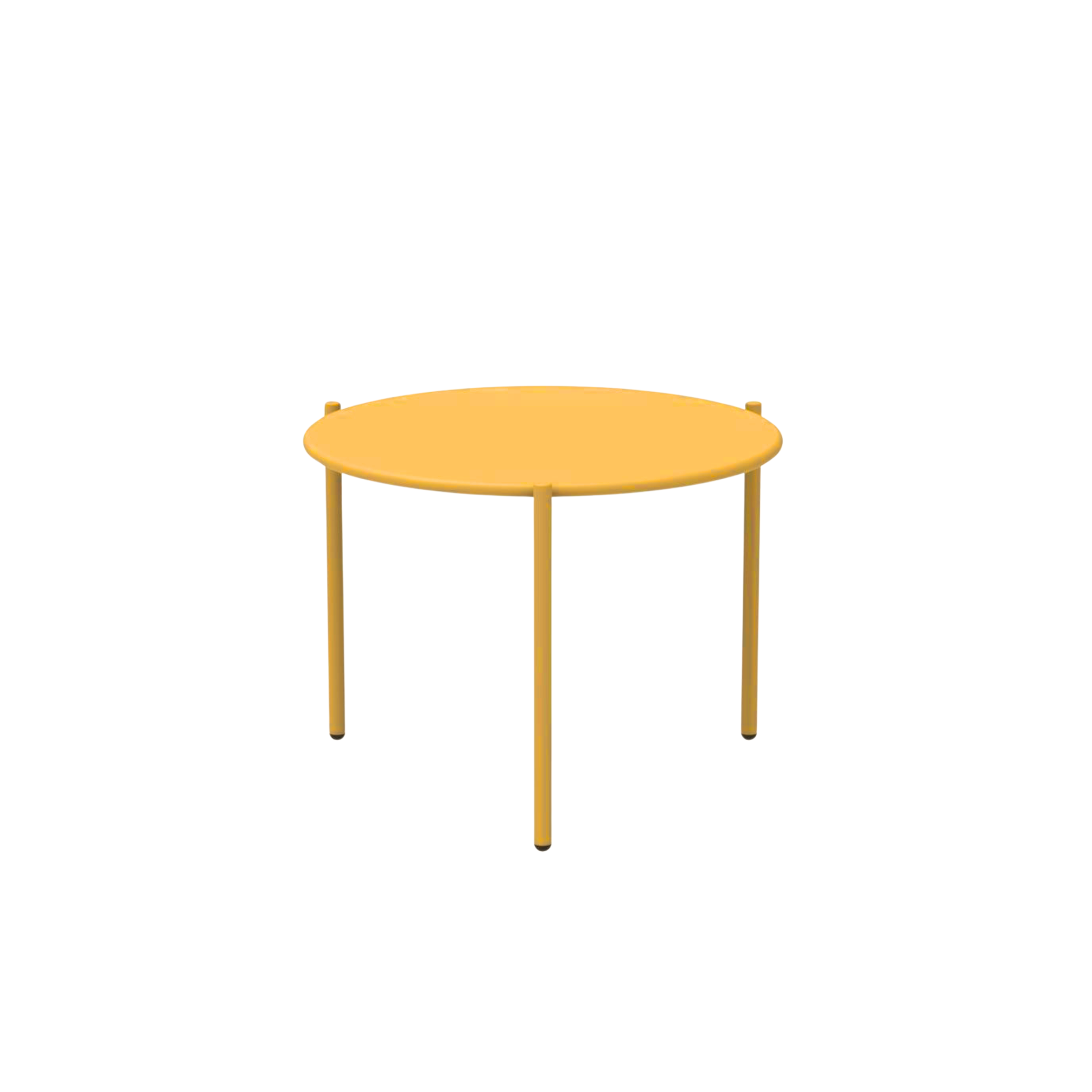 Table basse ronde en métal "Aria1" table de jardin empilable 60x60 cm 46h