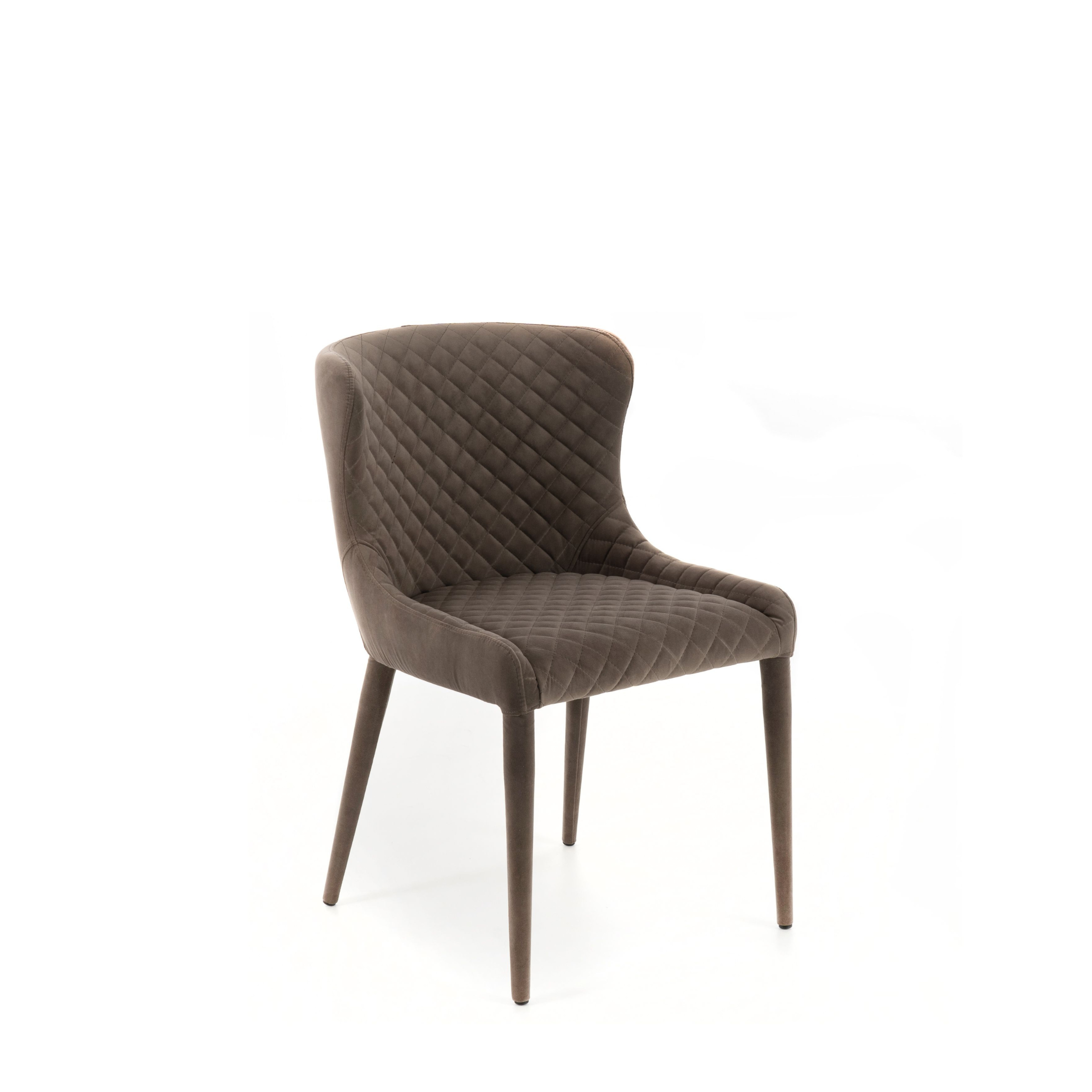 Poltrona imbottita in tessuto "Afro" con gambe in metallo cm 50,5x58 83h