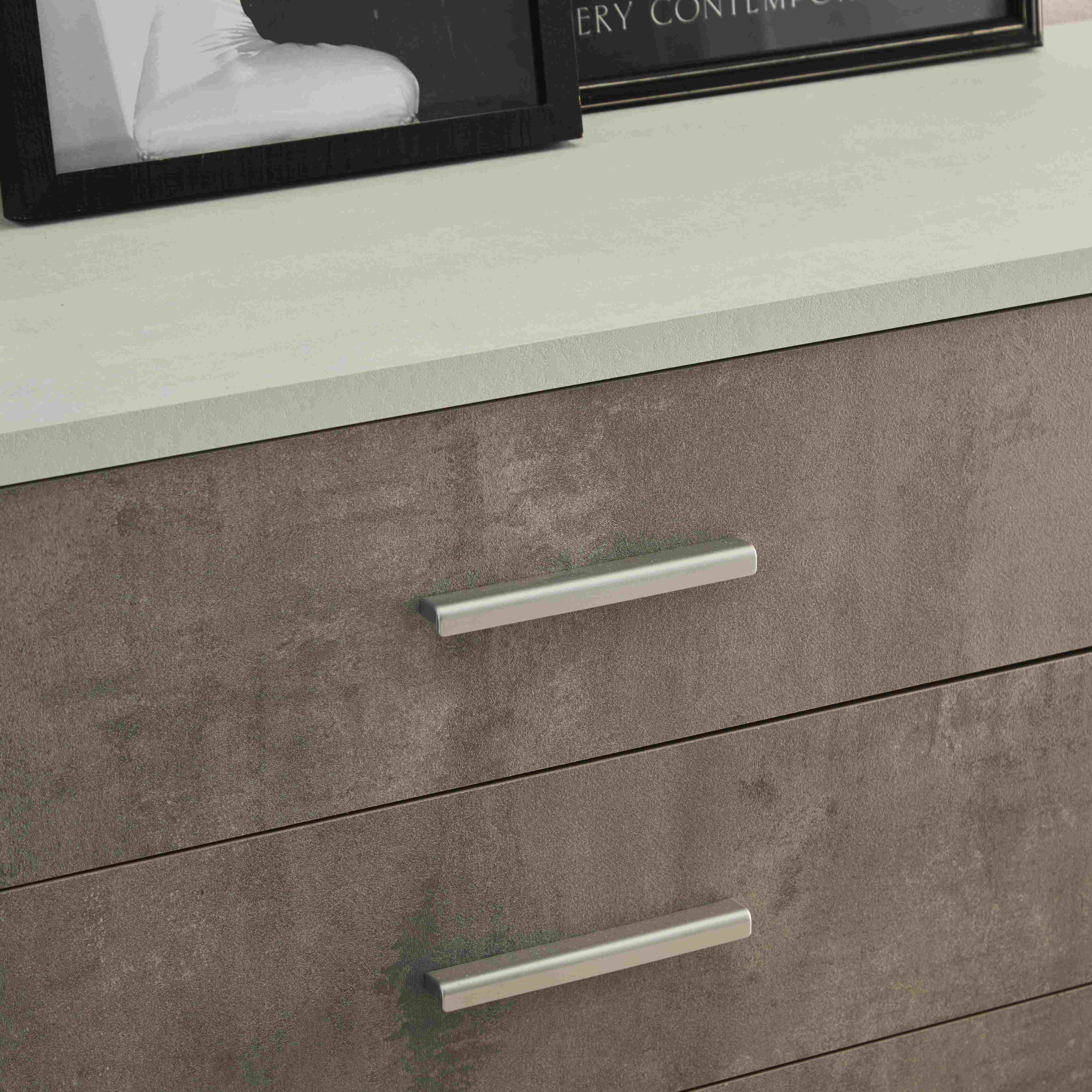 Mobile in legno "Roby" credenza con 4 ante e 4 cassetti cm 203x41 84h