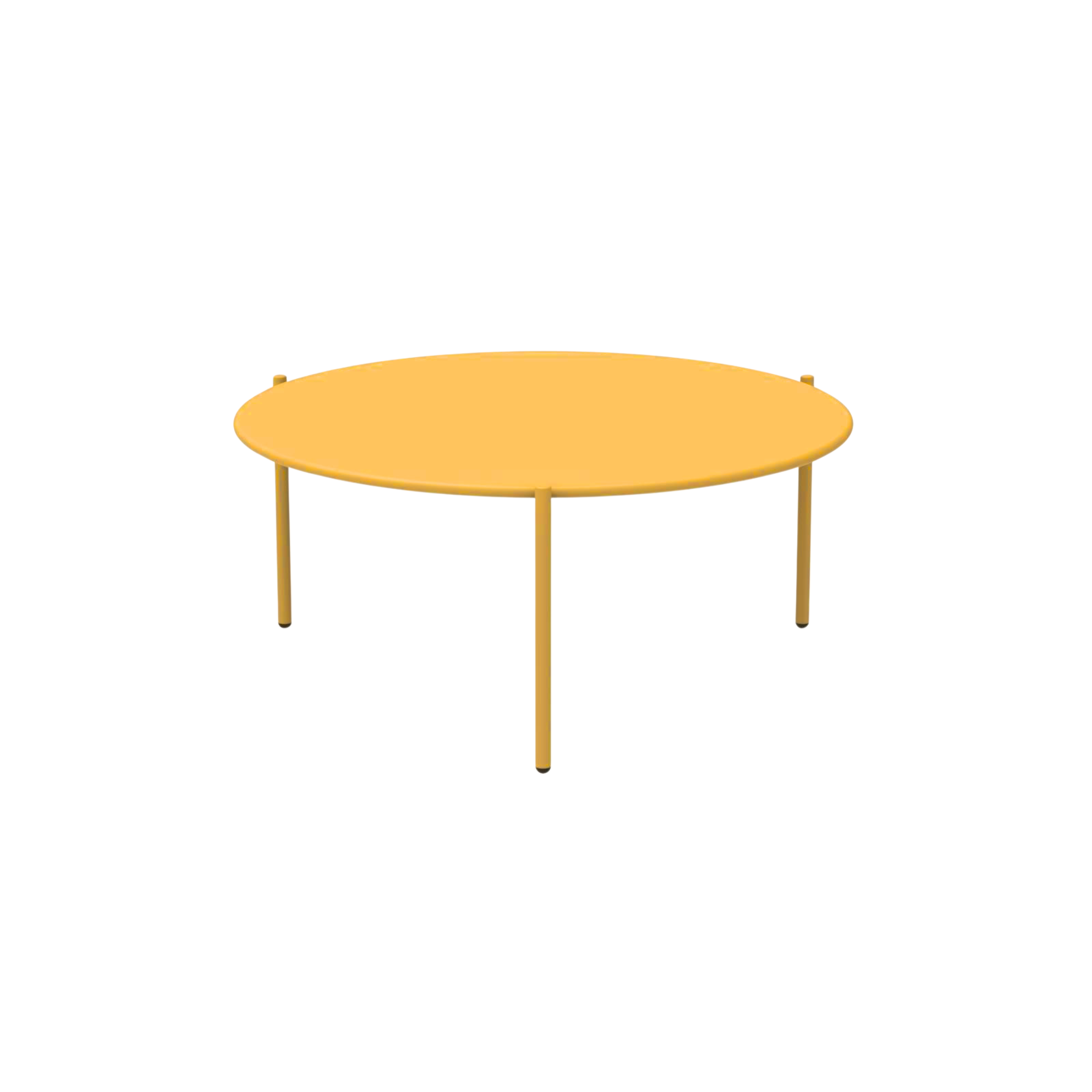 Table basse ronde en métal "Aria2" table de jardin empilable 90x90 cm 40h