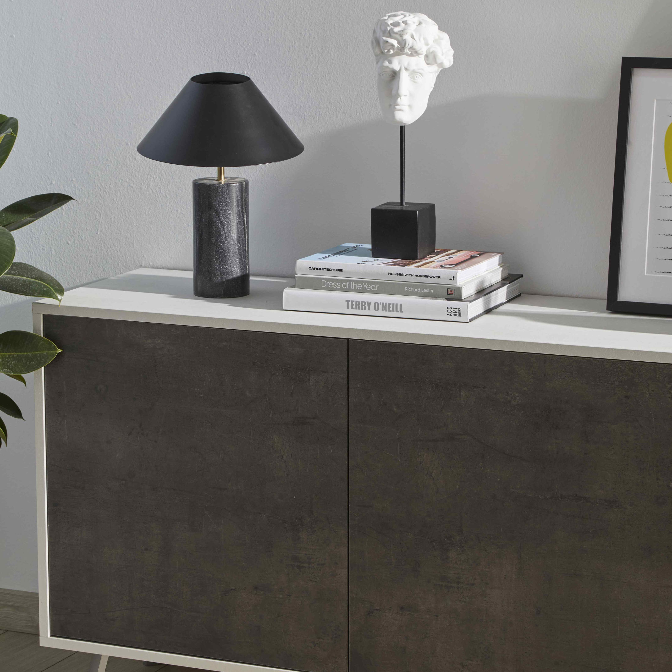 Mobile in legno 3 ante "Alex" madia push pull cm 177x41 74h