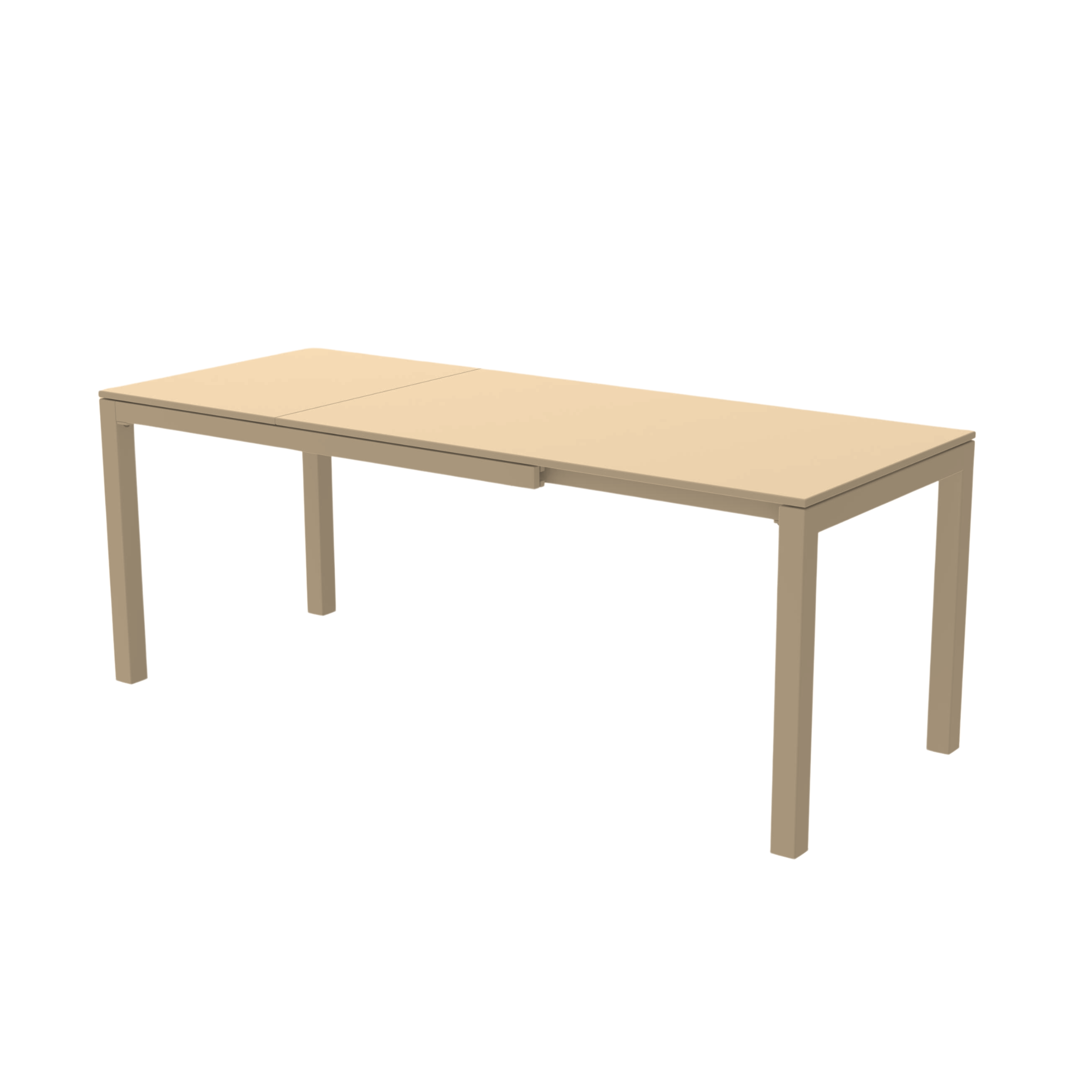 Table extensible "Extia" en métal peint pour jardin moderne