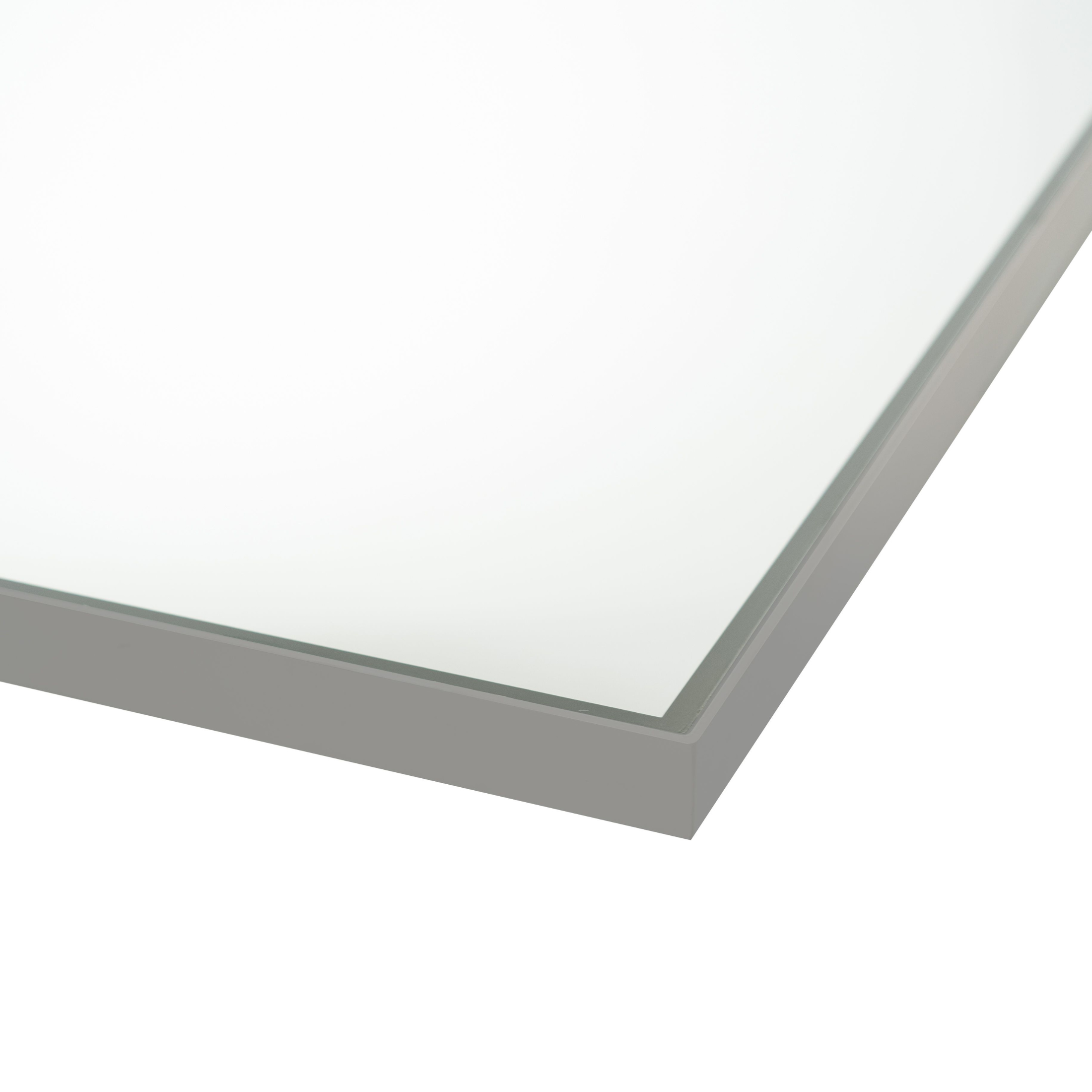Specchio led da parete "Barbara" cornice in alluminio rettangolare cm 100x5 80h
