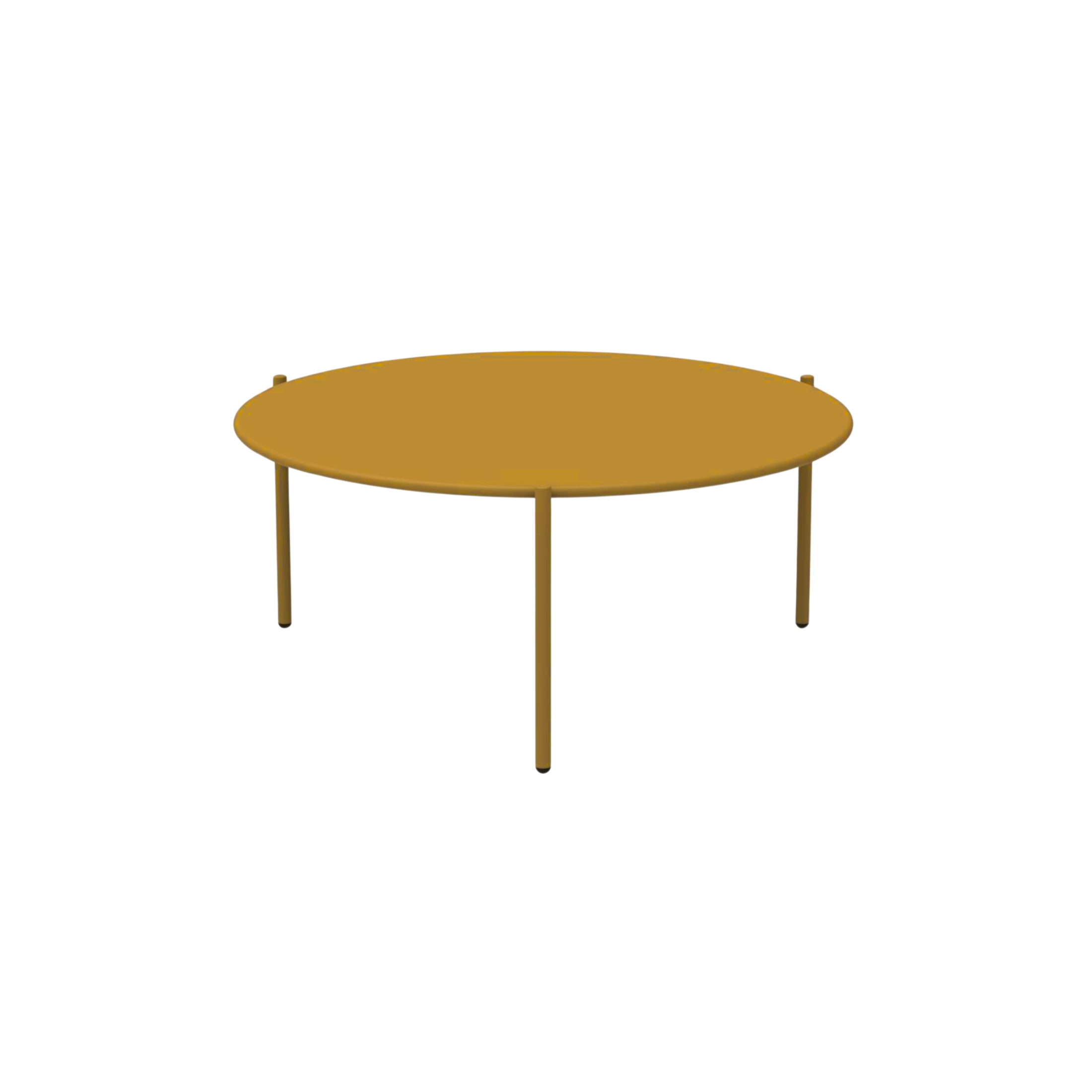 Table basse ronde en métal "Aria2" table de jardin empilable 90x90 cm 40h