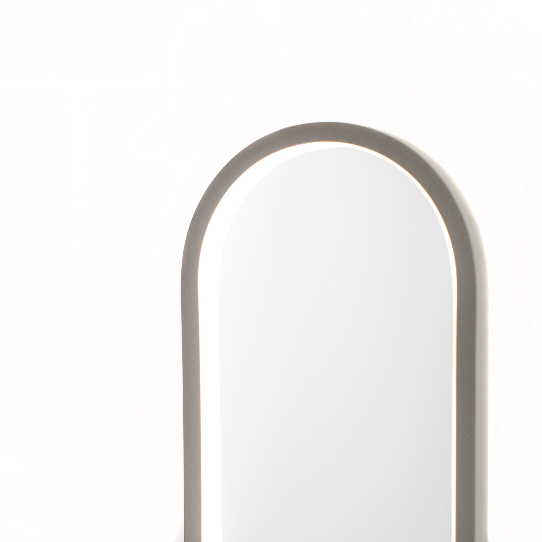 Lampada LED in metallo con base in marmo "Ciak" da terra e tavolo