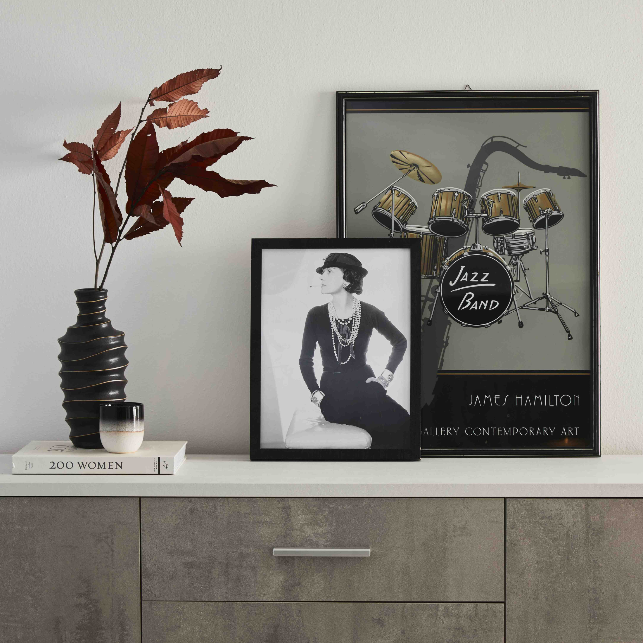 Mobile in legno "Roby" credenza con 4 ante e 4 cassetti cm 203x41 84h