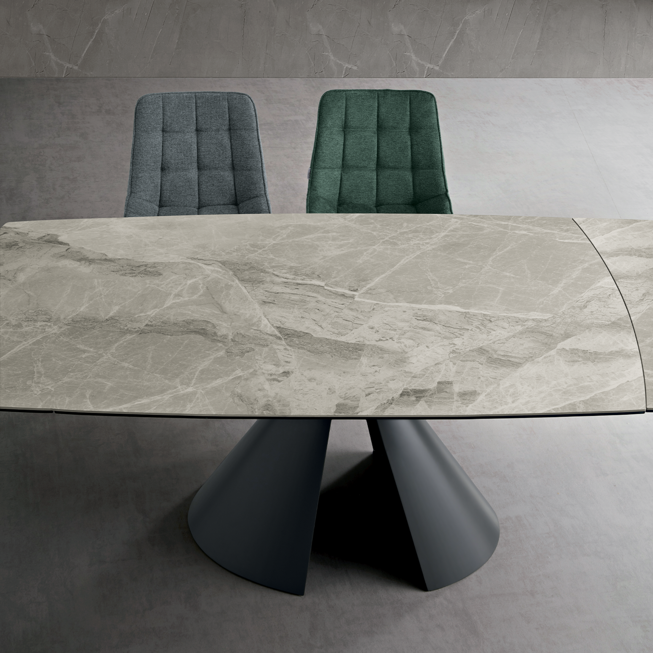 Tavolo allungabile moderno "Noel" con allunghe cm 140/200x90 76h