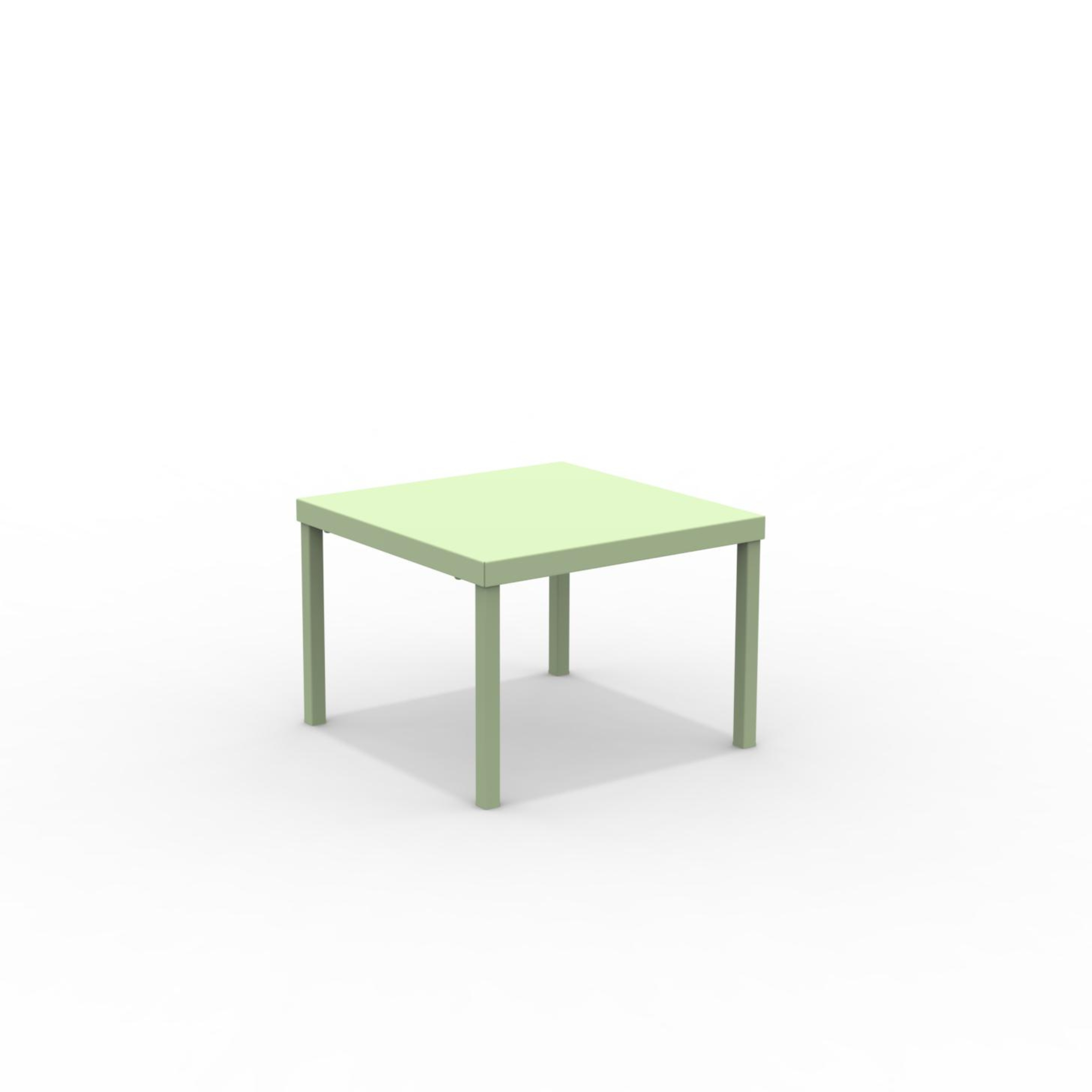 Table basse de jardin carrée en métal "Alice3" empilable 40x40 cm 38,5h