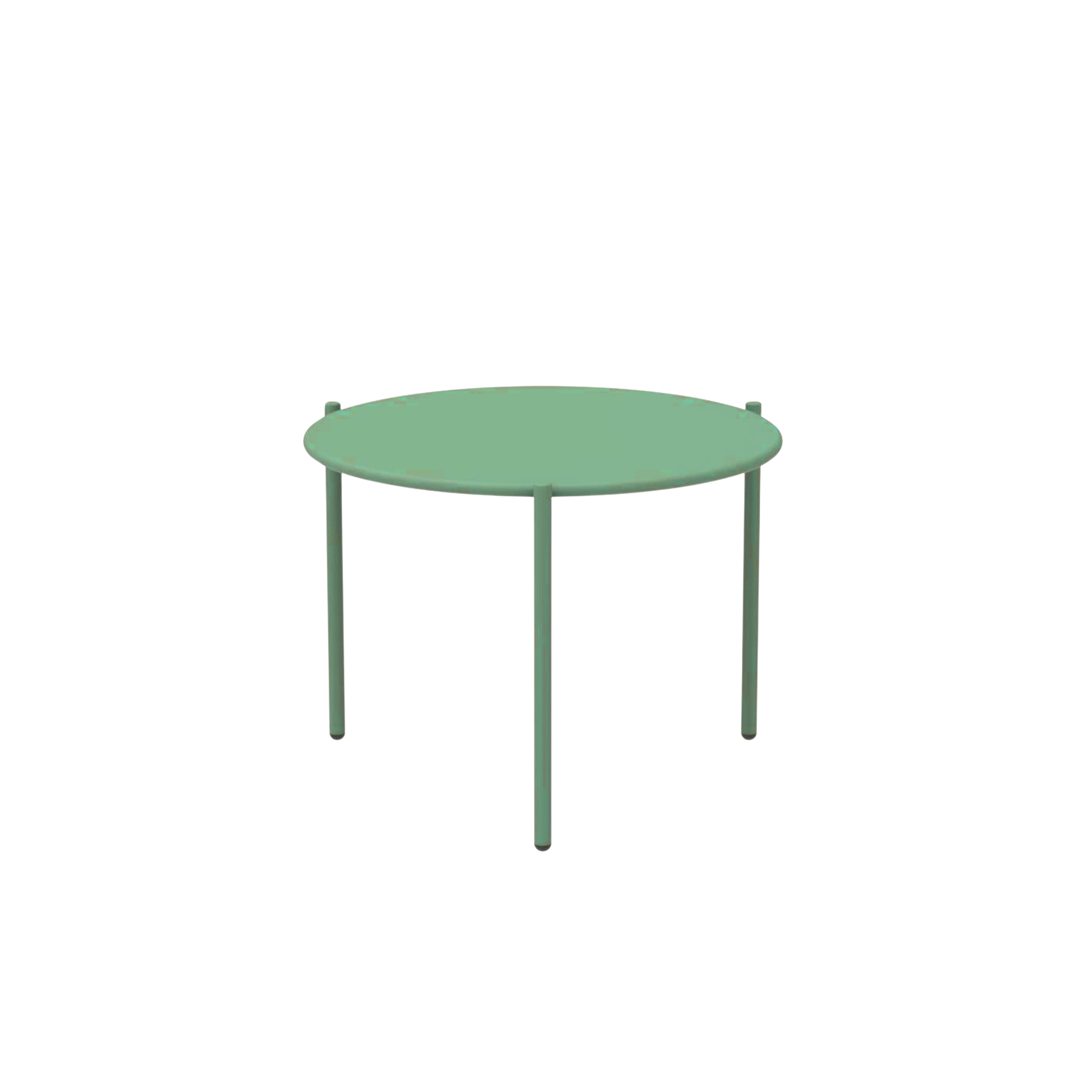Table basse ronde en métal "Aria1" table de jardin empilable 60x60 cm 46h