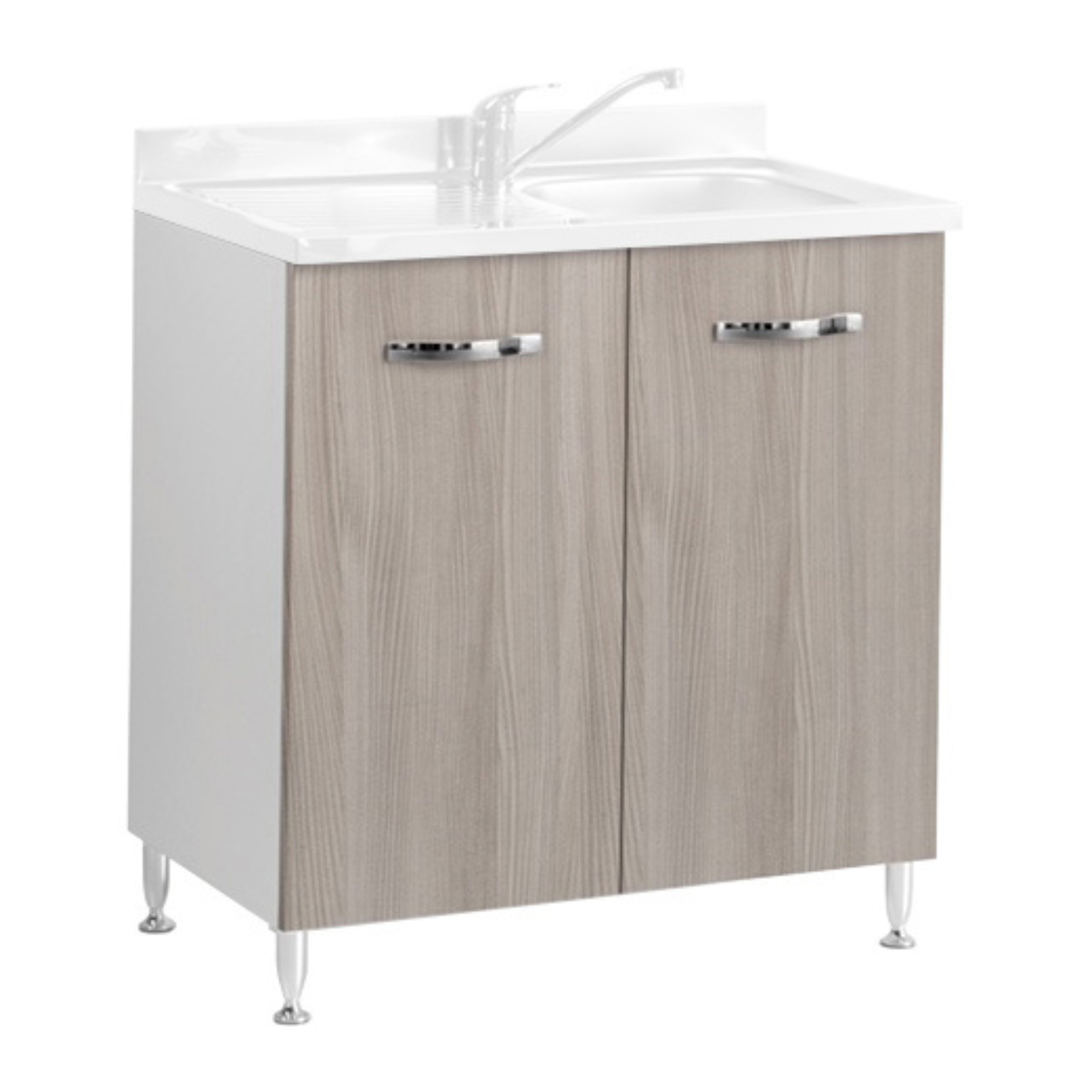Kit de cuisine moderne complet "Giulia" avec poignées en métal