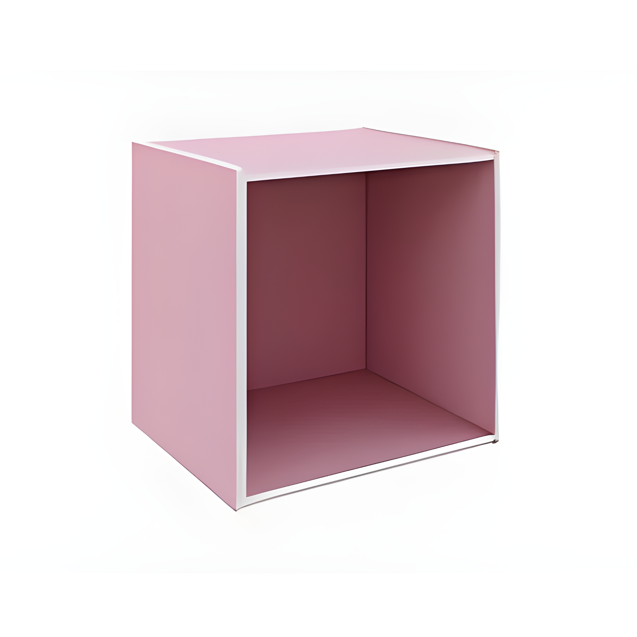 Mensola a giorno colorata "Cubo" in legno cm 35x35 29h
