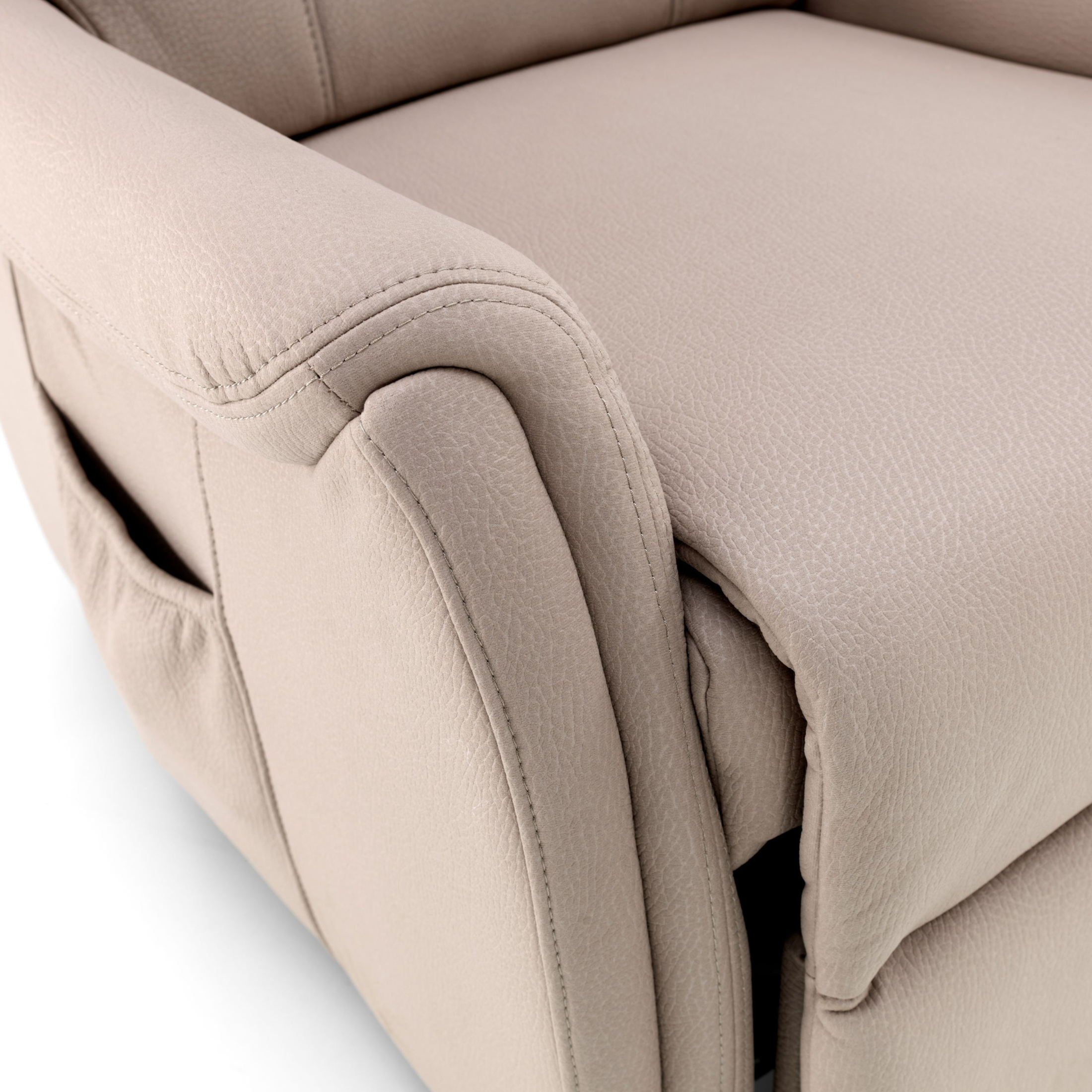 Sillón reclinable "Caterina" función elevación 1 motor 75x90 cm 107h