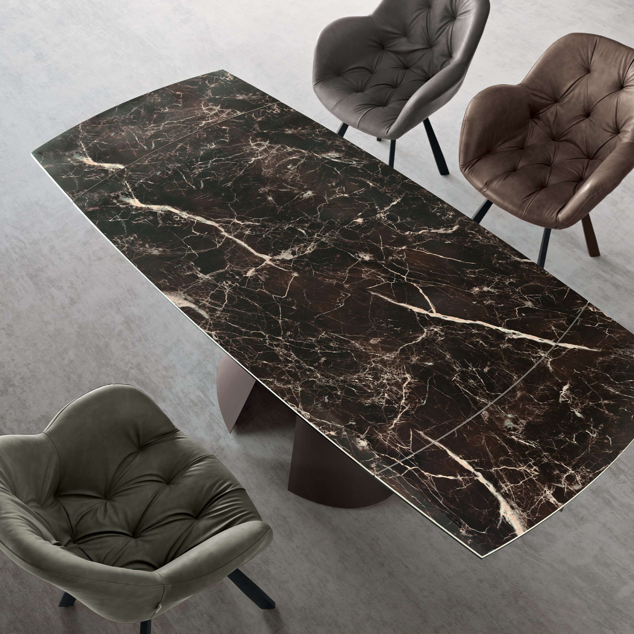 Tavolo allungabile moderno "Noel" con allunghe cm 140/200x90 76h
