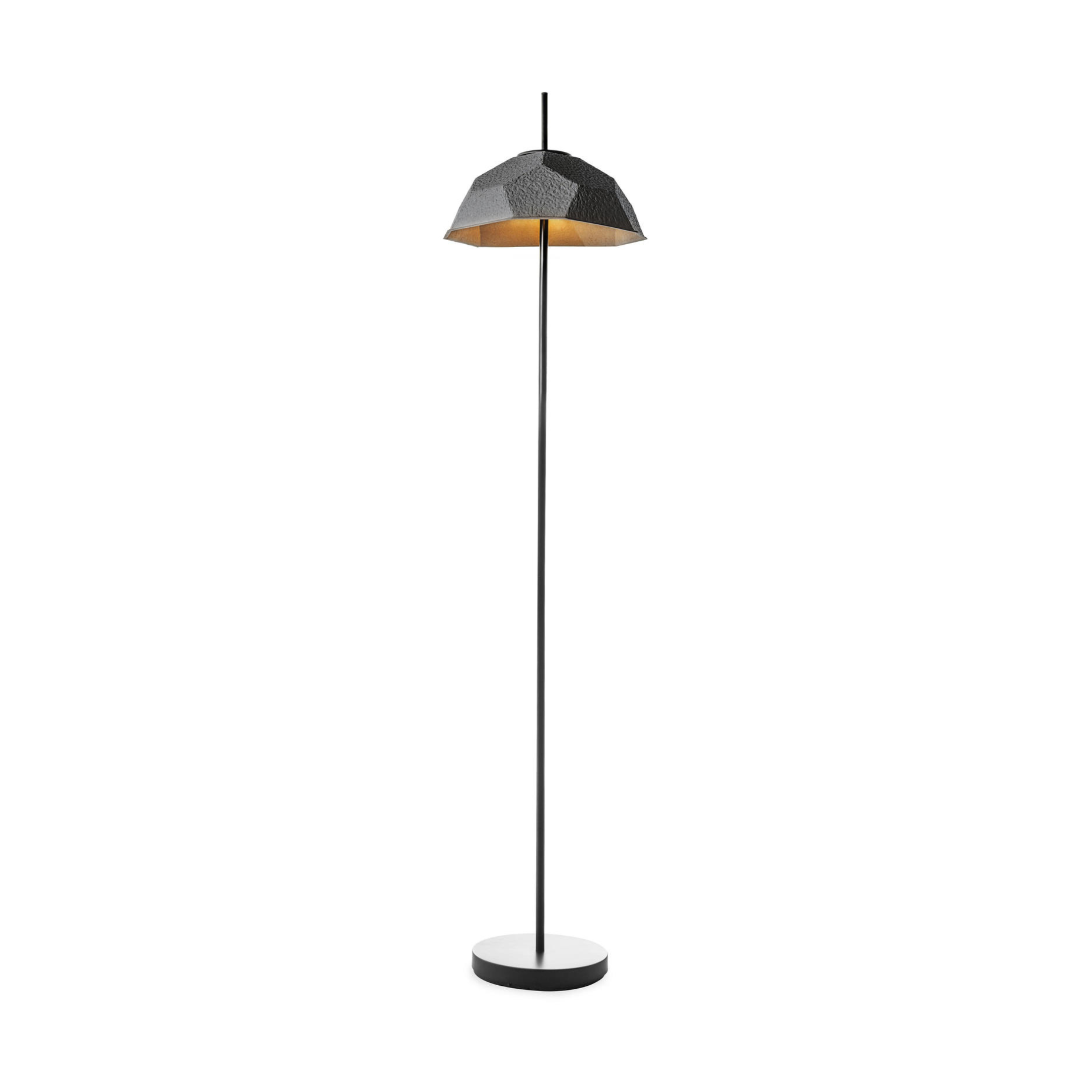 Lampada in metallo con paralume in cartone riciclato "Kande" da terra tavolo e sospesa