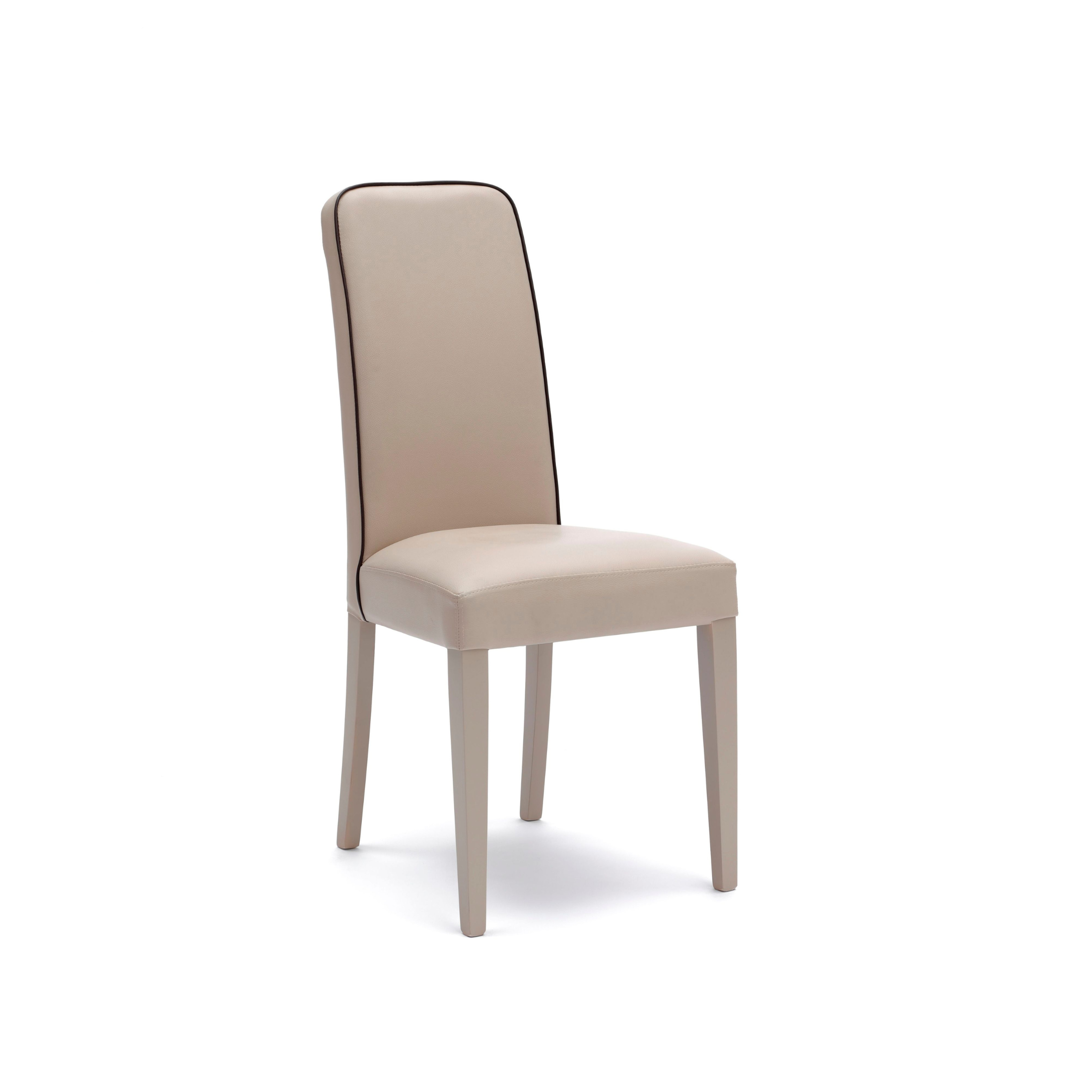 Chaise moderne rembourrée "Anita" en simili cuir 46x59 99h cm