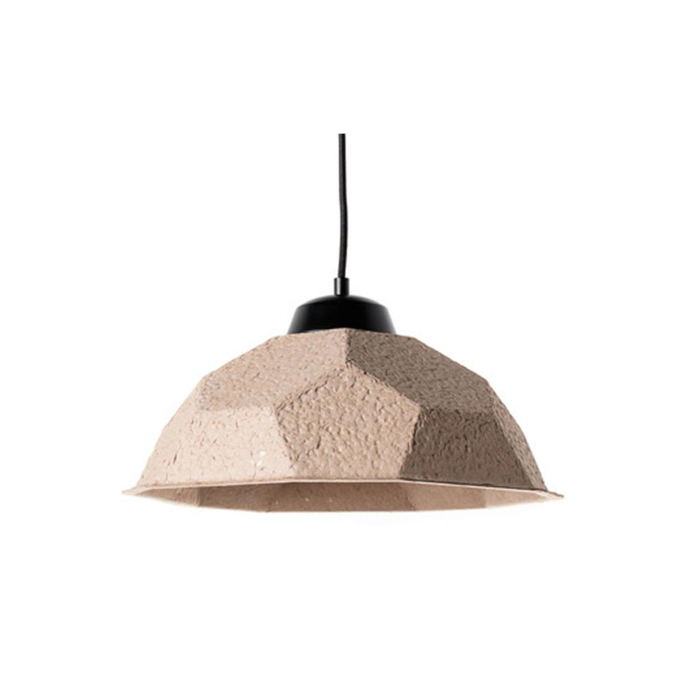 Lampada in metallo con paralume in cartone riciclato "Kande" da terra tavolo e sospesa