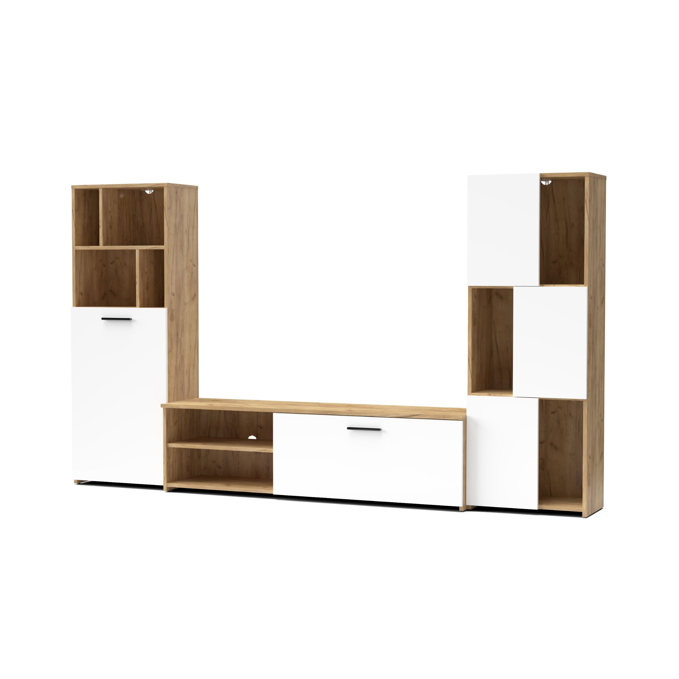 Kit parete attrezzata "Joy" da soggiorno cm 240x35 137h