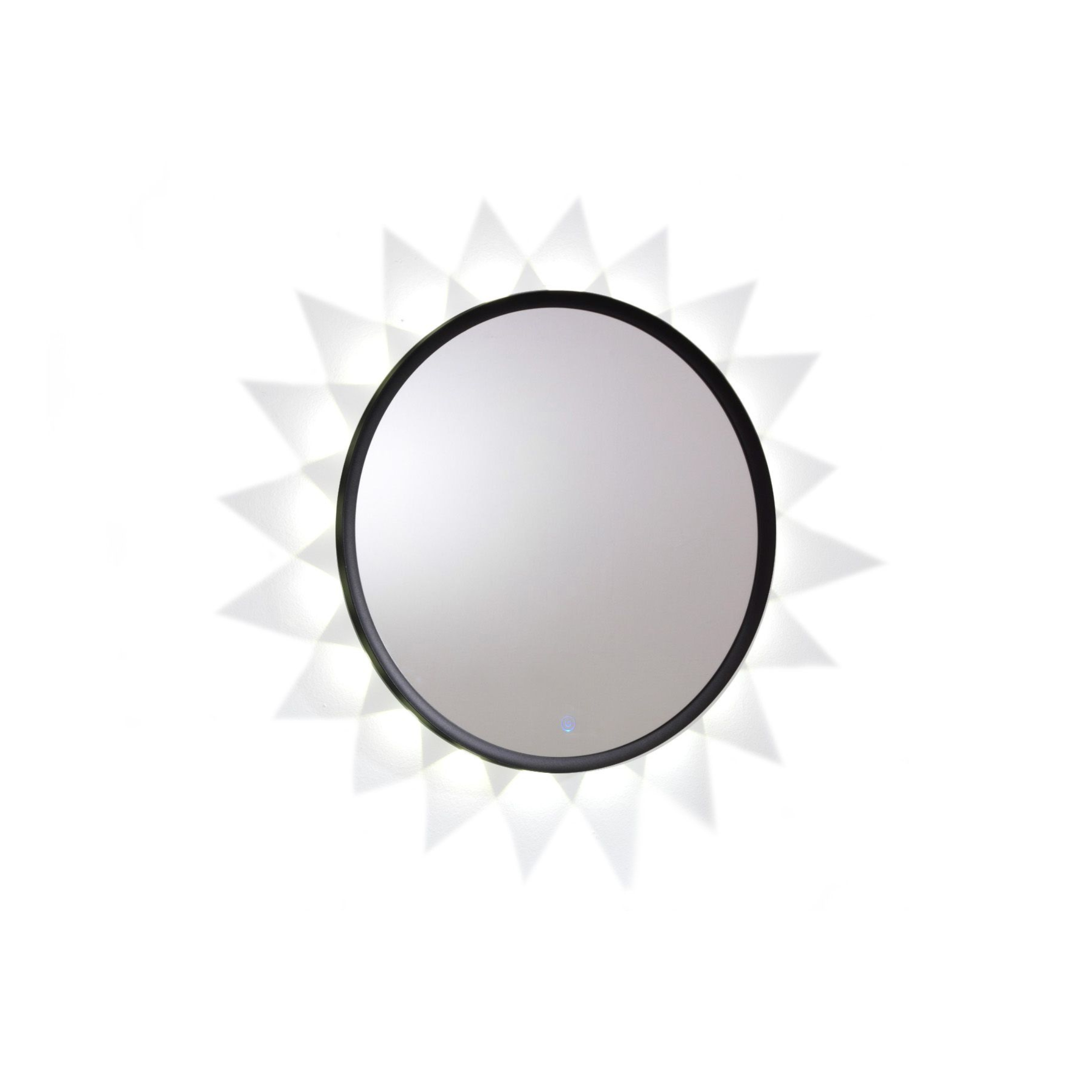 Specchio led da parete "Oled" cornice in alluminio cm 60x5 60h