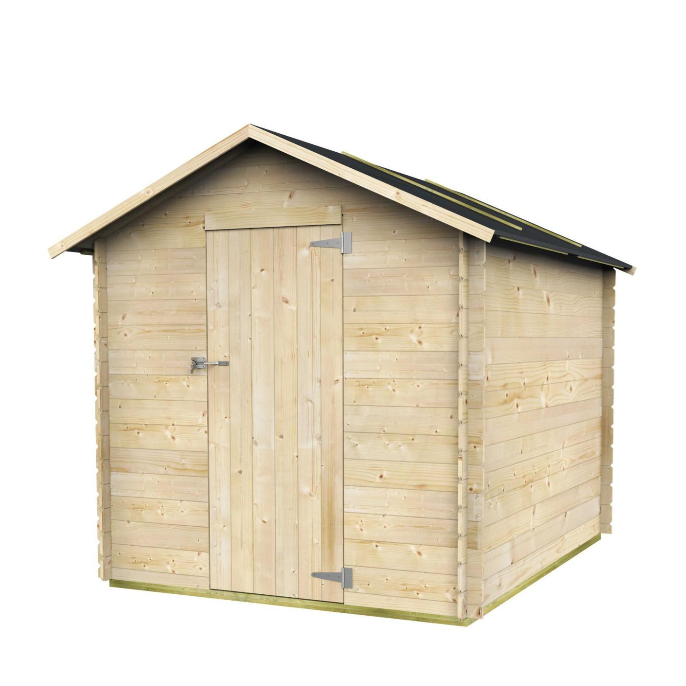 Abri de jardin en bois "Formia" porte battante simple store 178x218 cm 188h