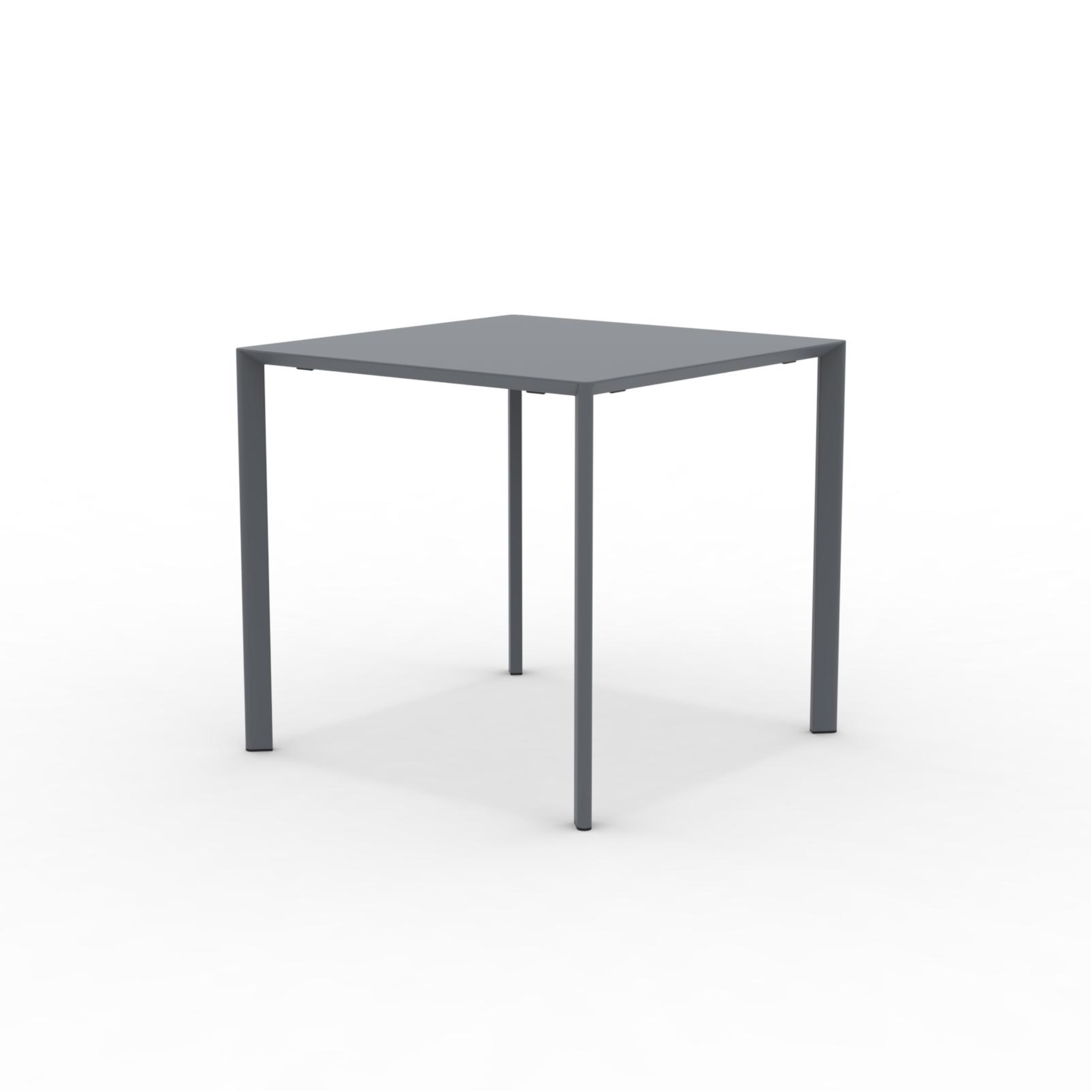 Tavolo quadrato in metallo "Fox1" per giardino impilabile cm 80x80 75h