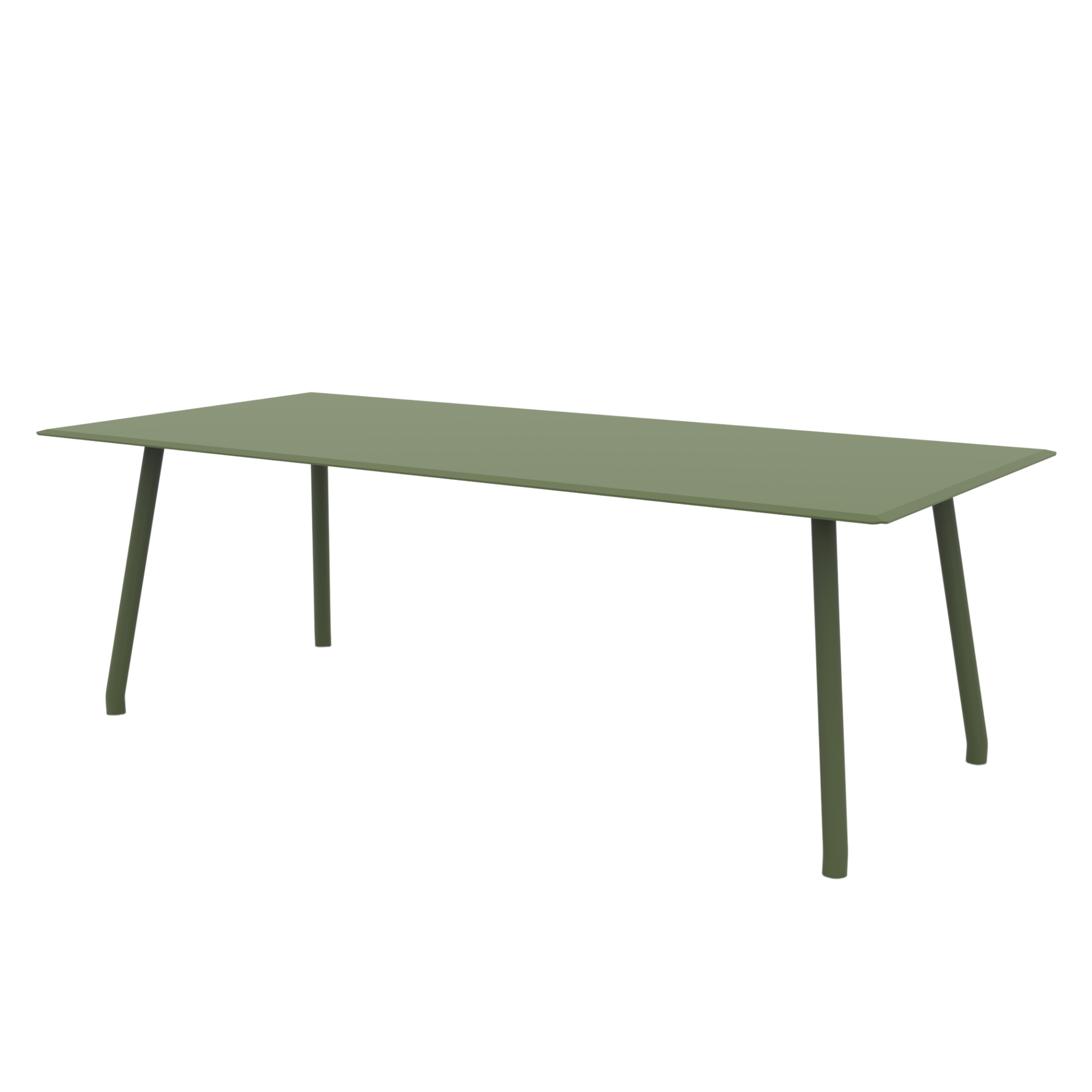 Table ronde en métal galvanisé "Roma" pour jardin démontable 130x130 cm 75h