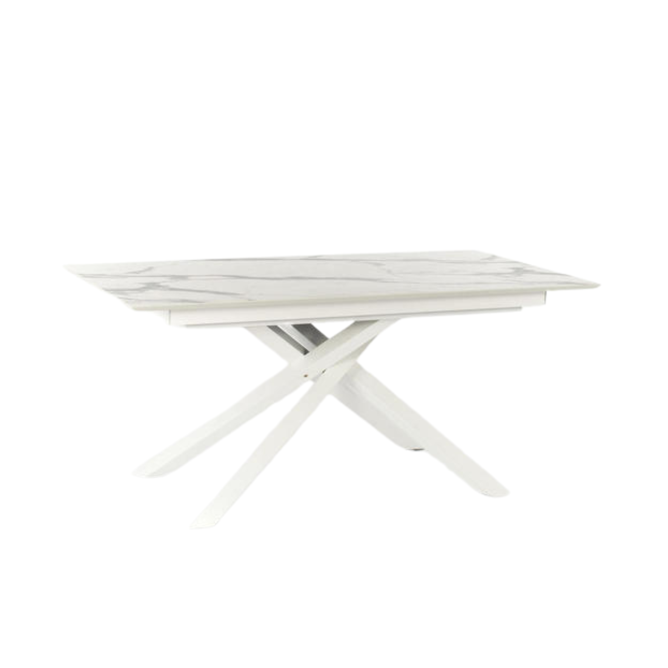 Tavolo allungabile "Jade" piano in HPL gambe in alluminio cm 170/270x90 76h