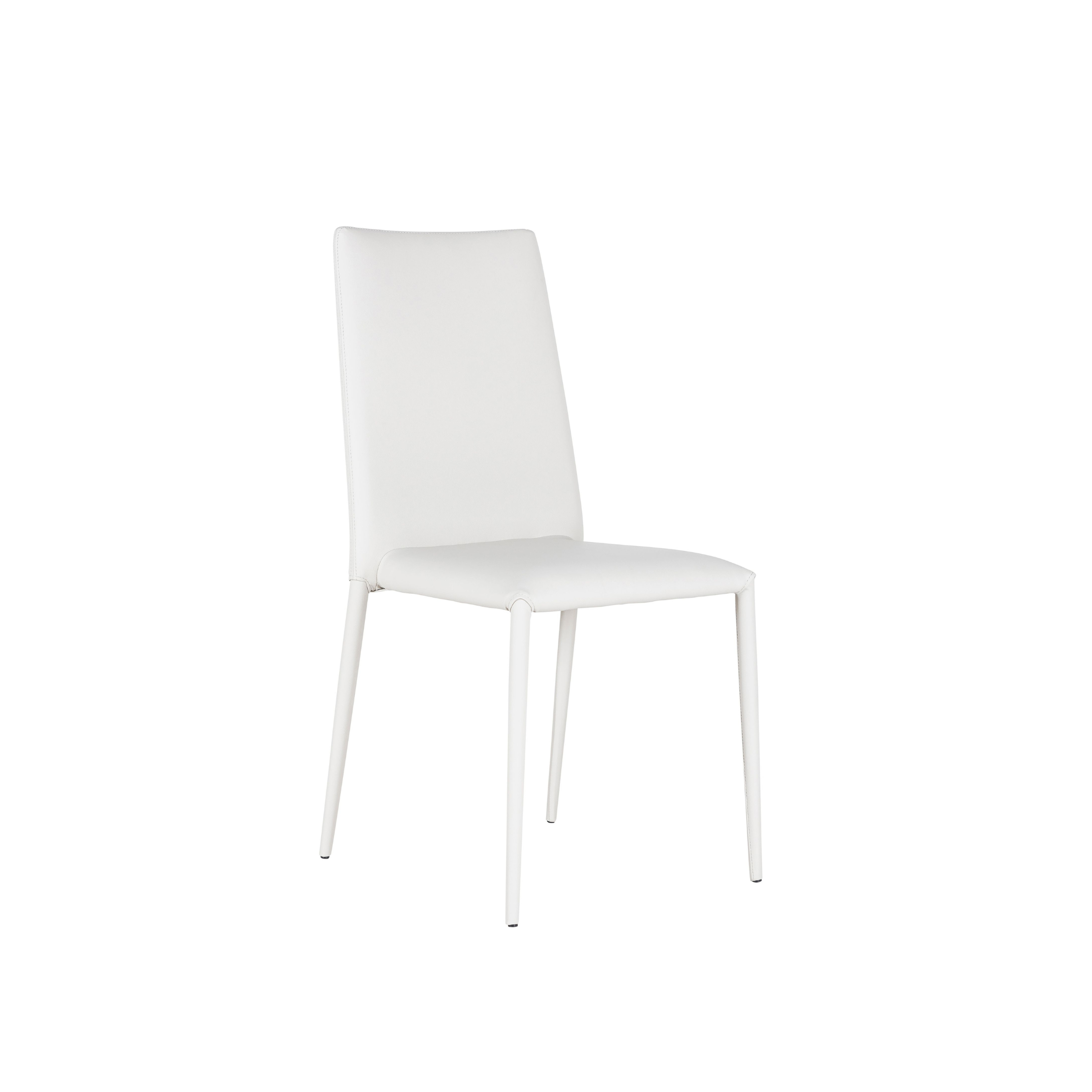 Silla moderna "Cleo" acolchada en símil piel apilable 42x40 cm 96h