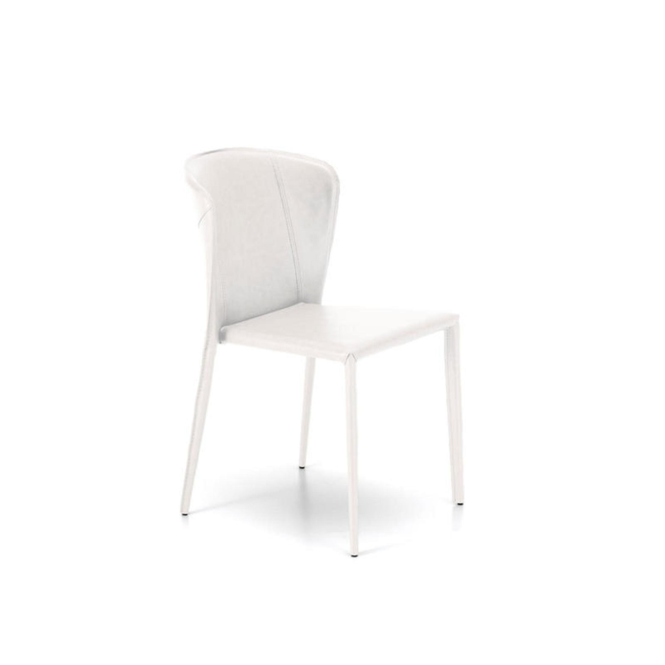 Elégante chaise vintage "Break" simili cuir 56x49 cm 82h