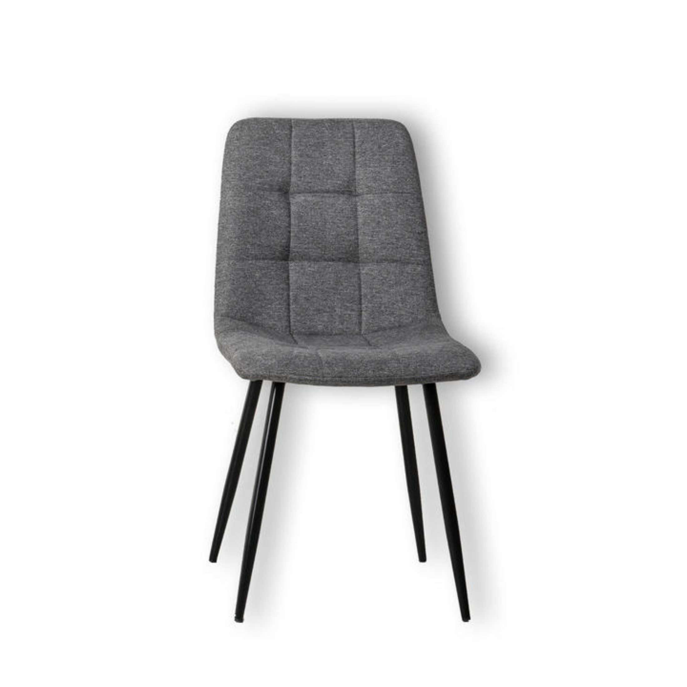 Silla tapizada de tela "Alma" sillón comedor moderno 44x55 cm 81h