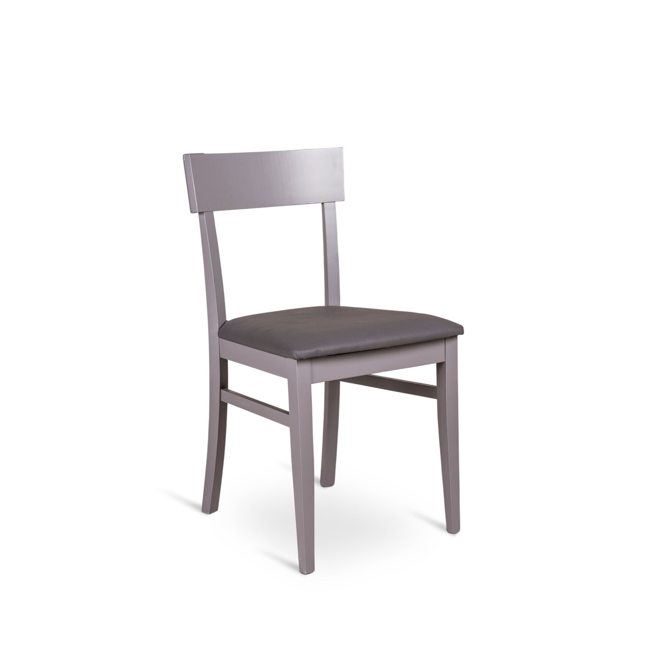 Chaise moderne "Monaco" rembourrée en bois laqué 45x44 cm 82h