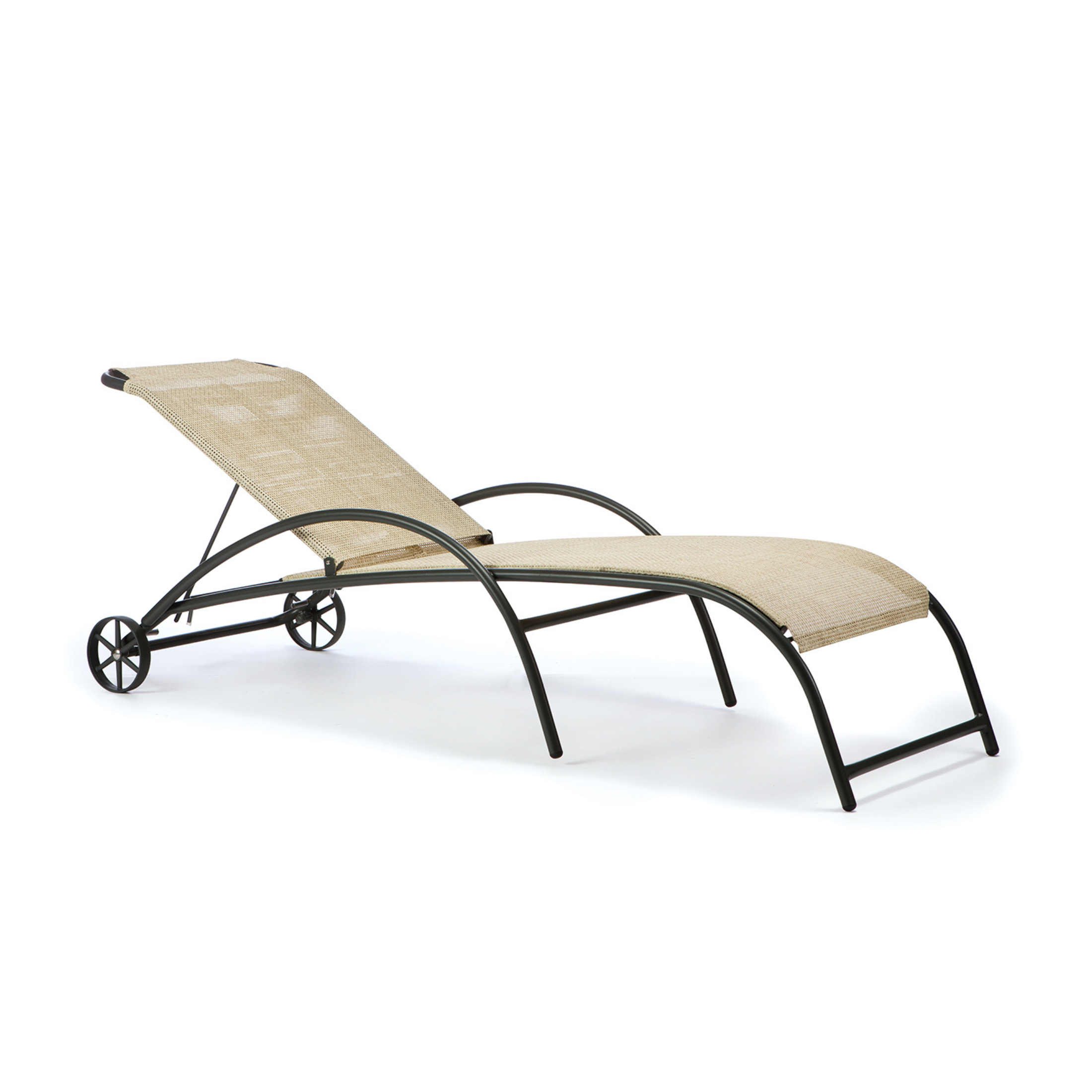Bain de soleil de jardin 2 pcs "Park" en tissu et aluminium 188x63 cm 86h