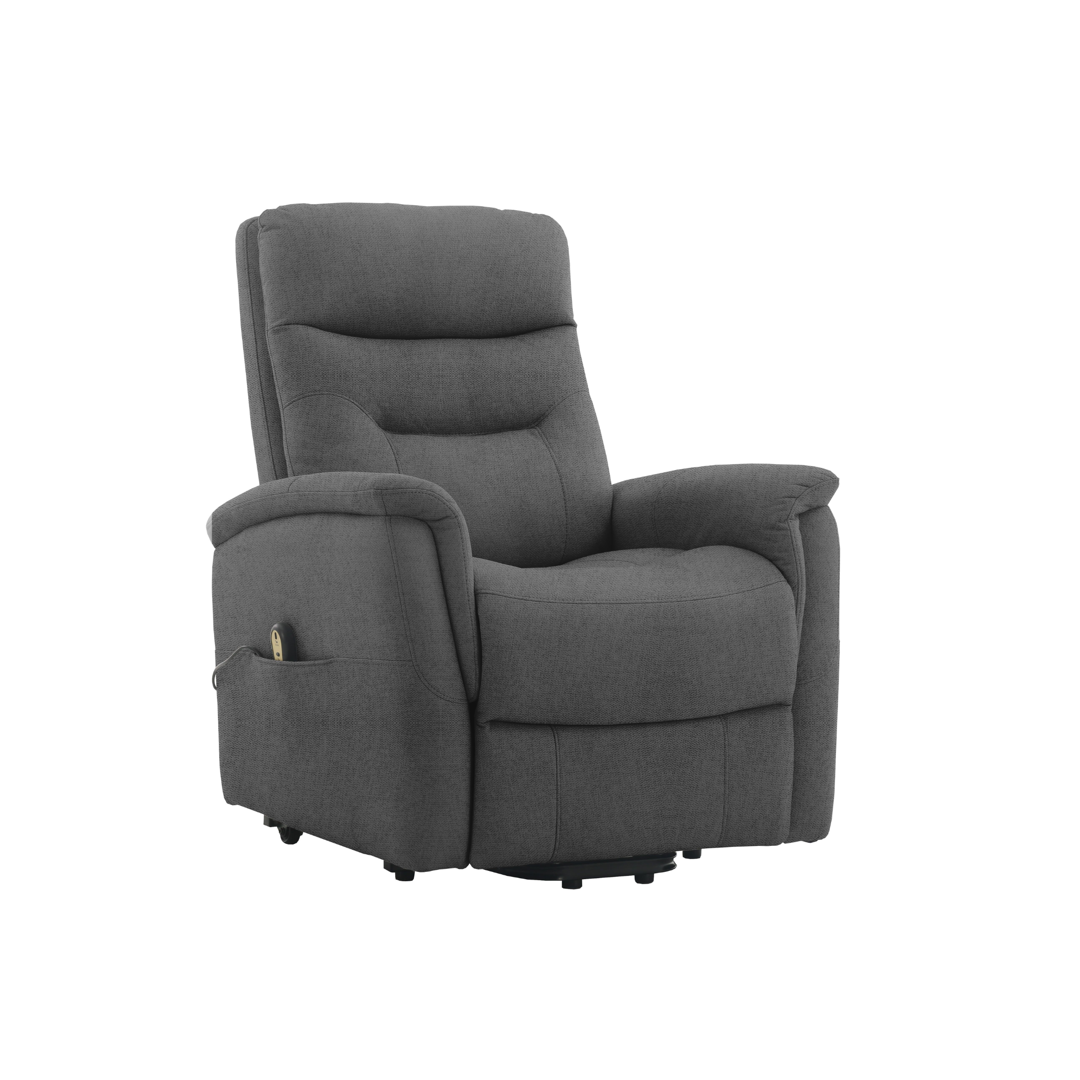 Poltrona reclinabile a 2 motori "Soft" in tessuto enjoy cm 82x90 108h