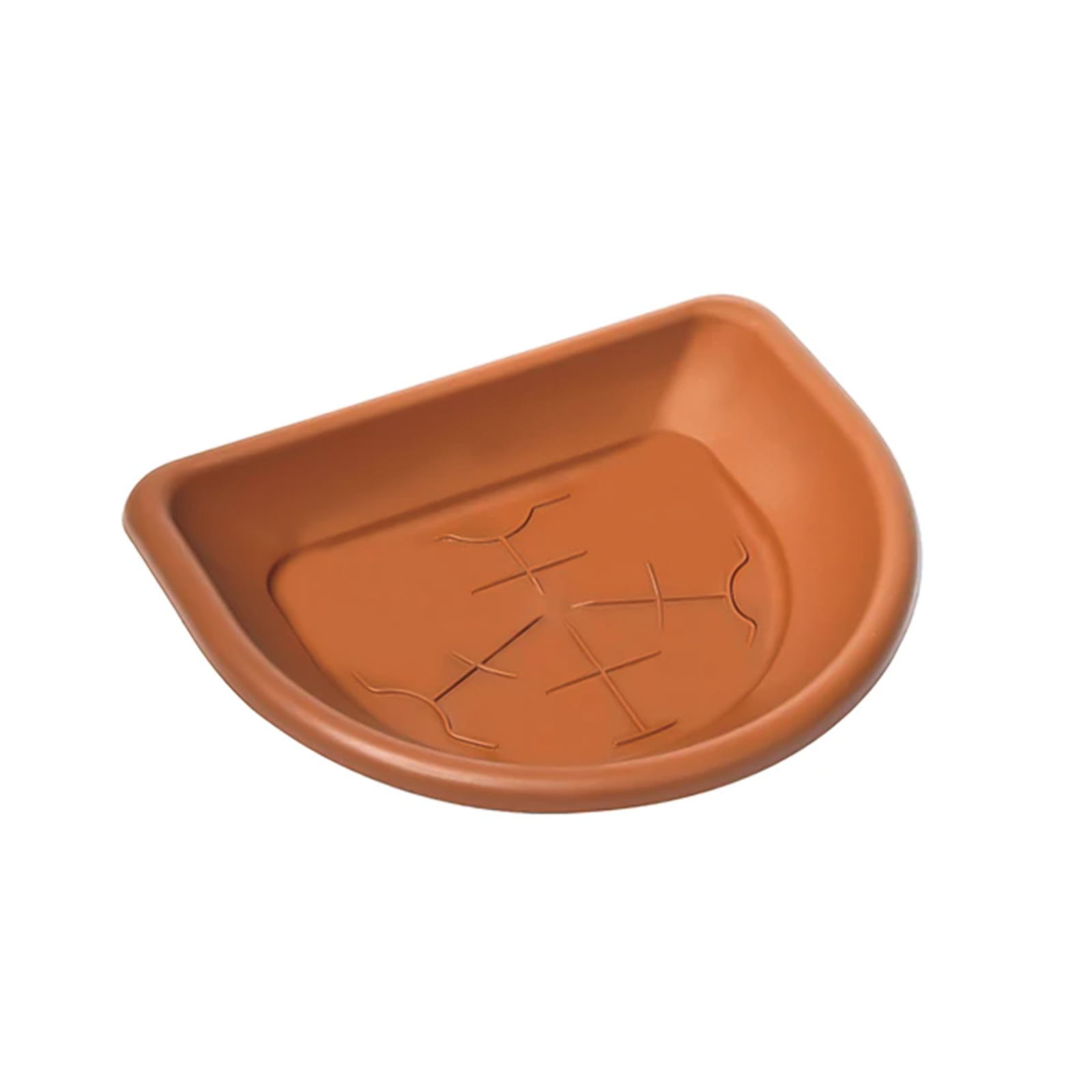Vaso e sottovaso in plastica terracotta Ulisse per esterno