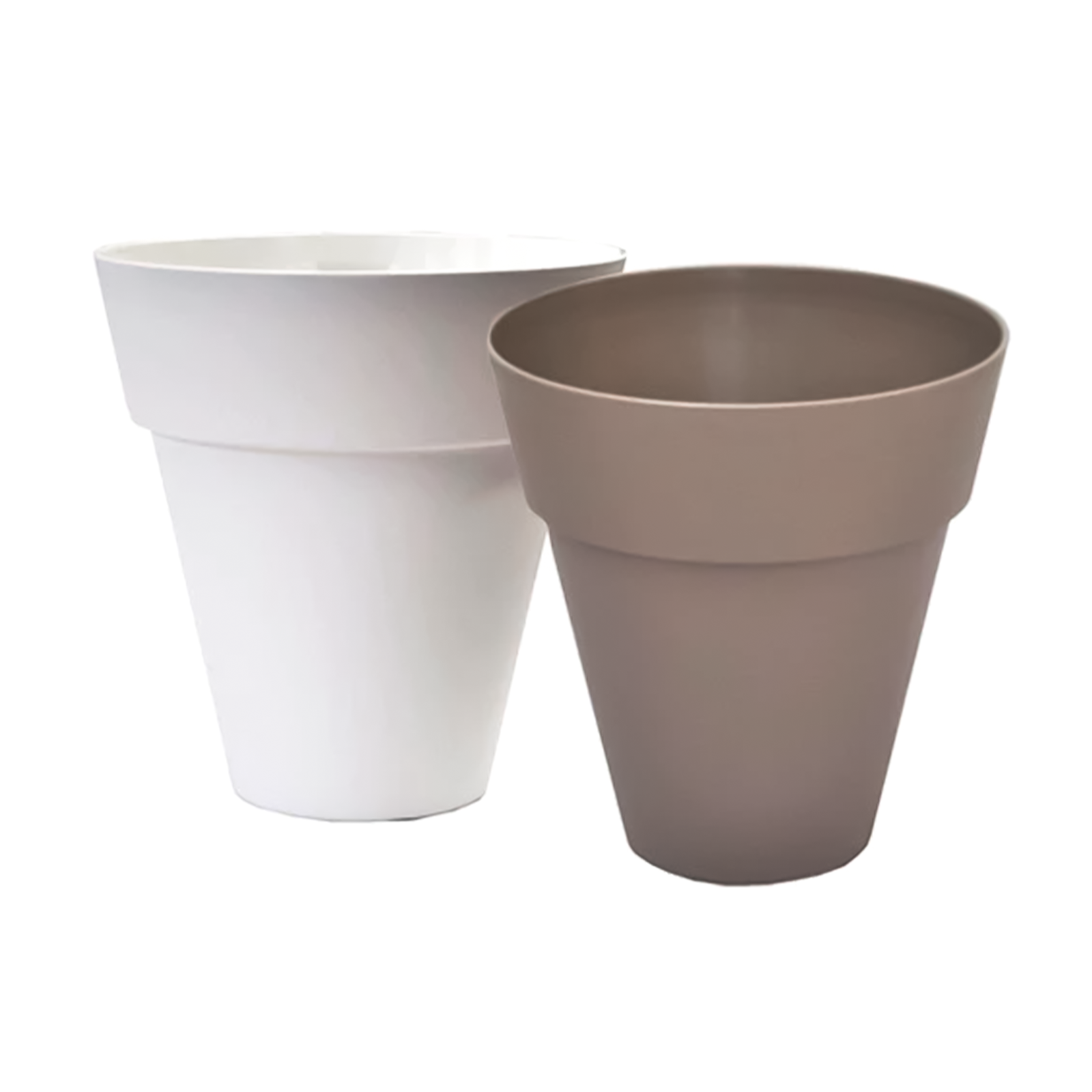 Vaso in plastica Dallas per esterno senza sottovaso cm 35x35 36h