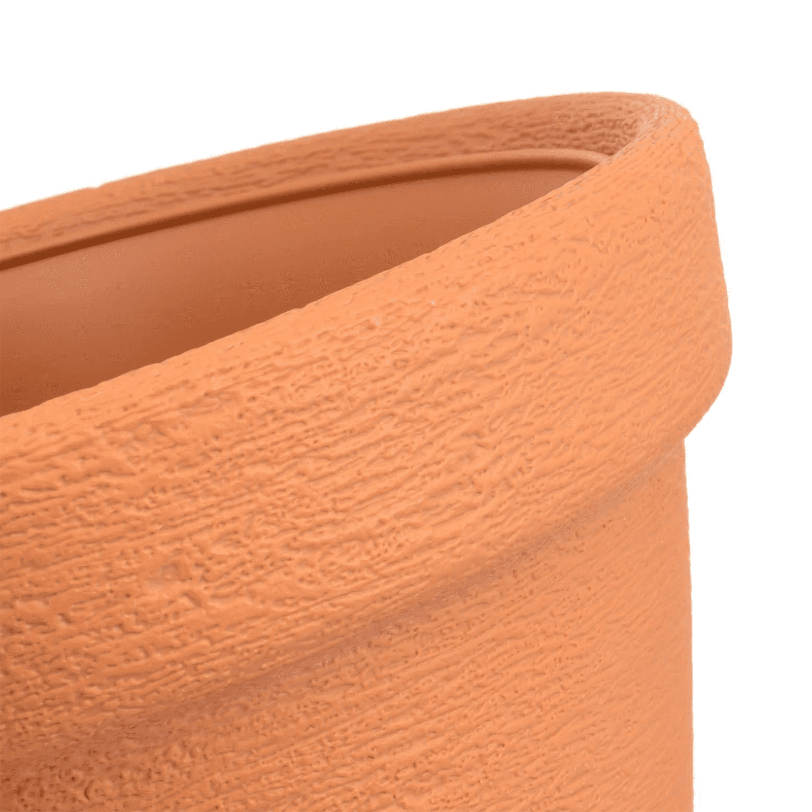 Vaso in plastica simil pietra Gea DBC per esterno senza sottovaso