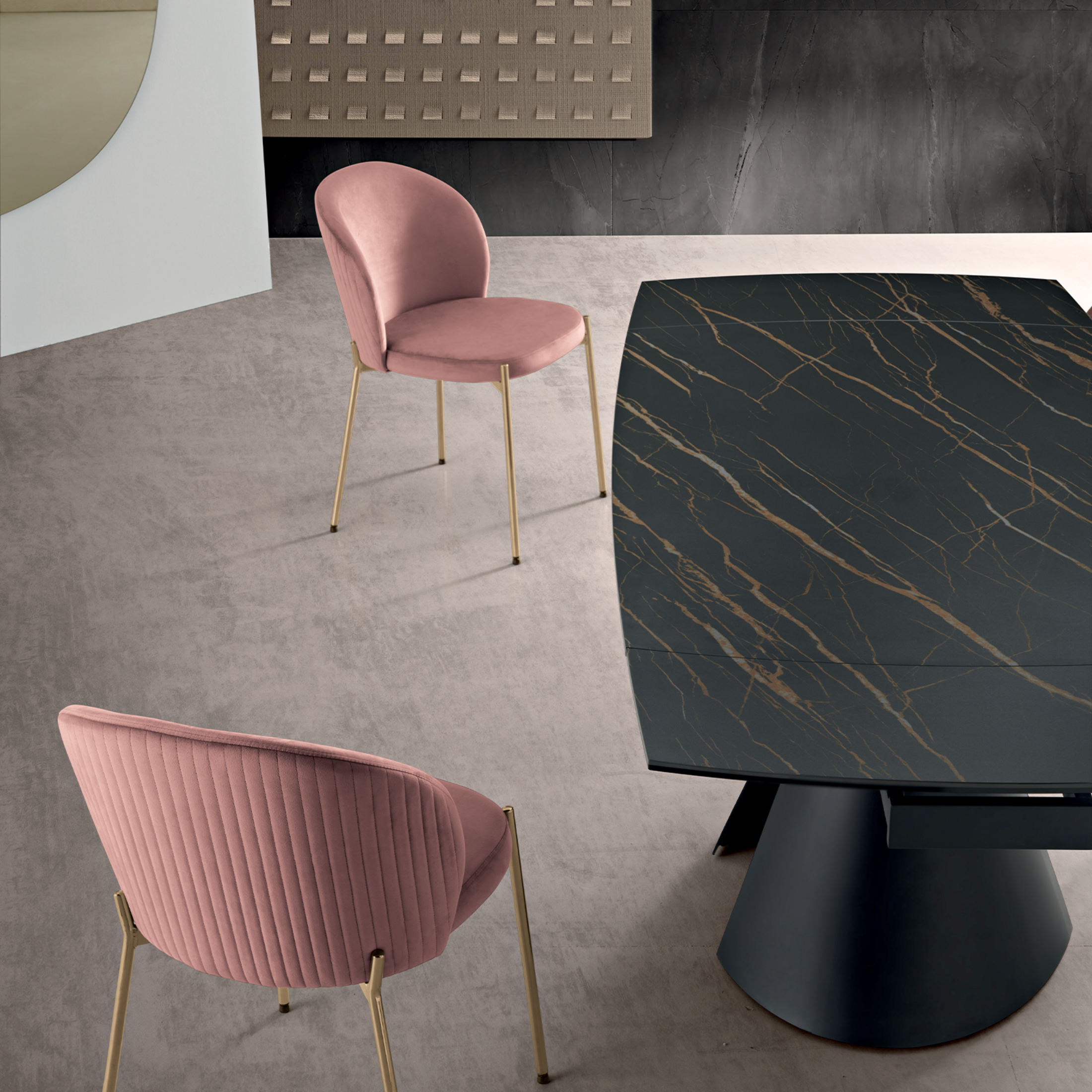 Tavolo allungabile moderno "Noel" con allunghe cm 140/200x90 76h
