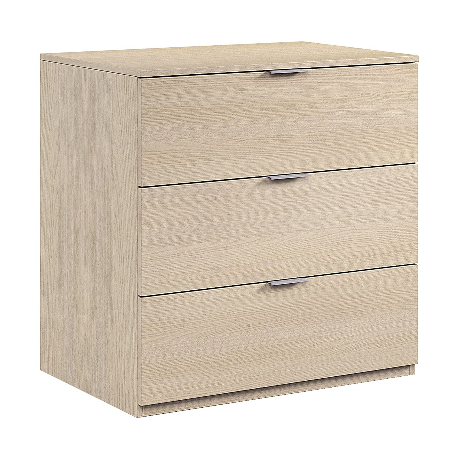 Set mobili per camera da letto Urban cassettiera e comodino in truciolare rovere o bianco