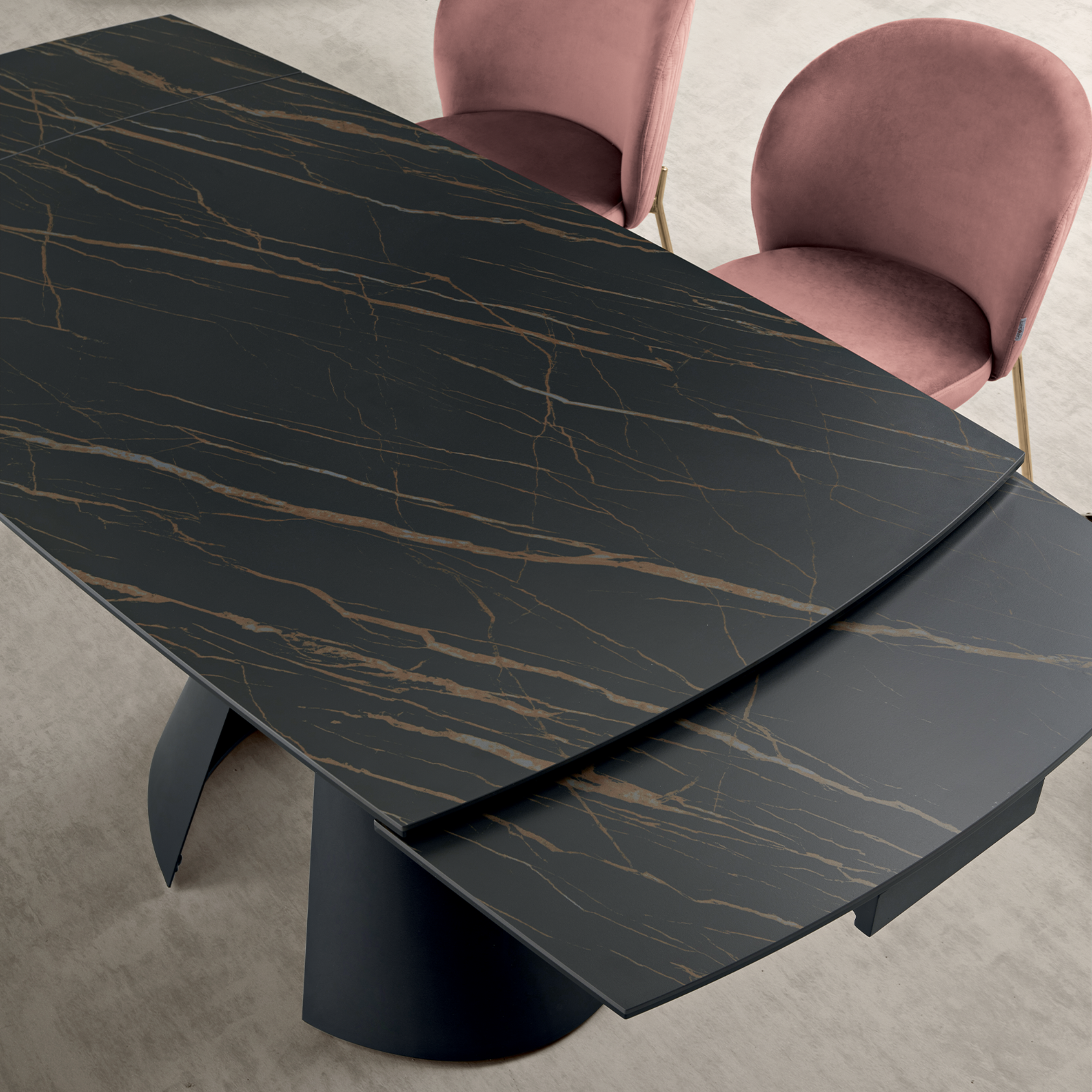 Tavolo allungabile moderno "Noel" con allunghe cm 140/200x90 76h