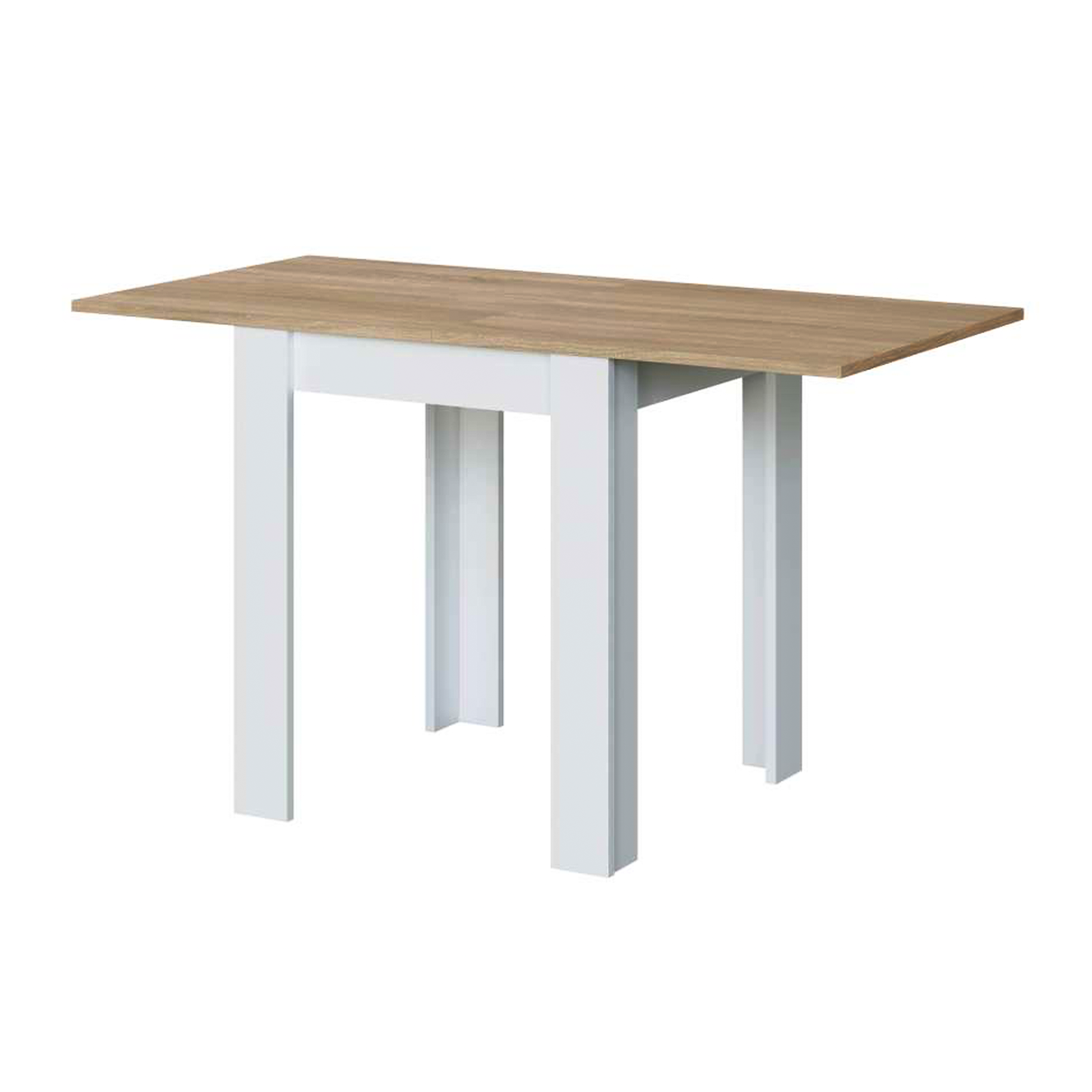 Tavolo da pranzo quadrato Kendra estensibile a libro in truciolato cm 67x67 79h