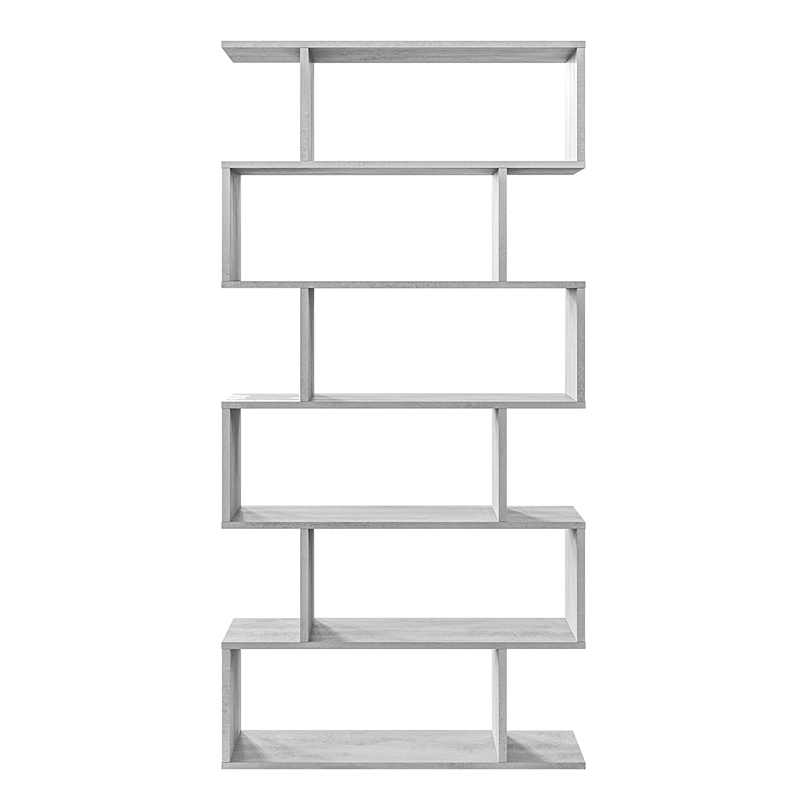 Libreria alta a giorno Athena con 6 ripiani in truciolato cm 80x25 192h