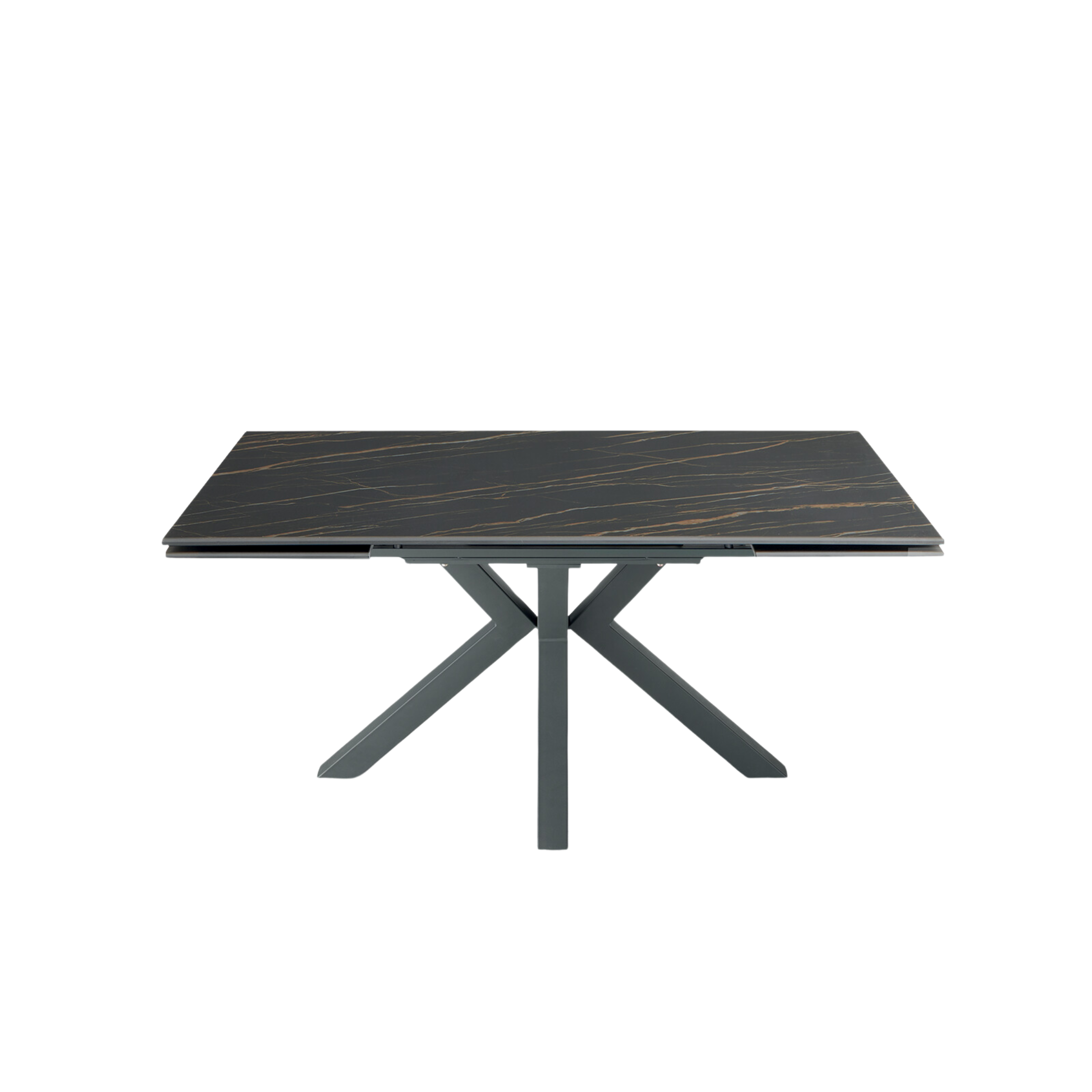Tavolo moderno allungabile "Artik" con base in metallo fino a 10 posti