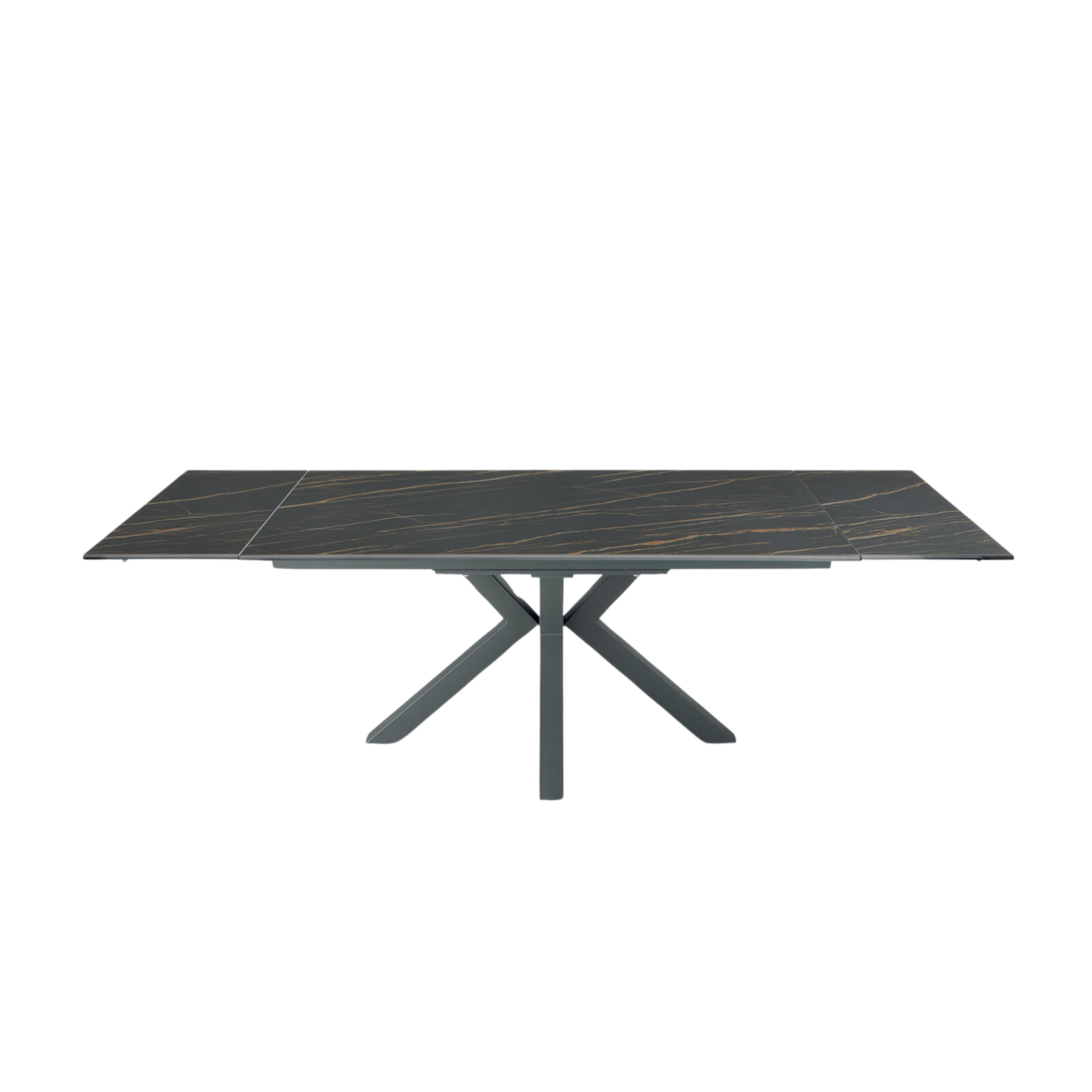 Tavolo moderno allungabile "Artik" con base in metallo fino a 10 posti