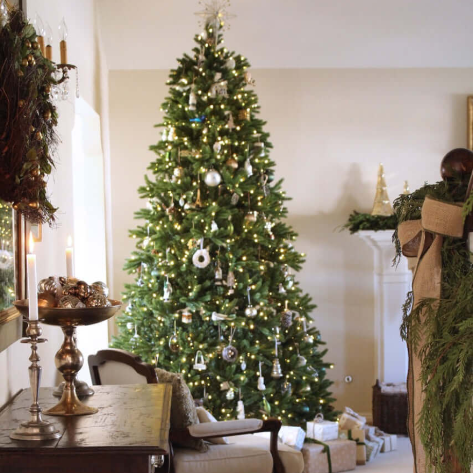 Sapin de Noël "Joyeux" 100% PE effet Real Touch de la plus haute qualité