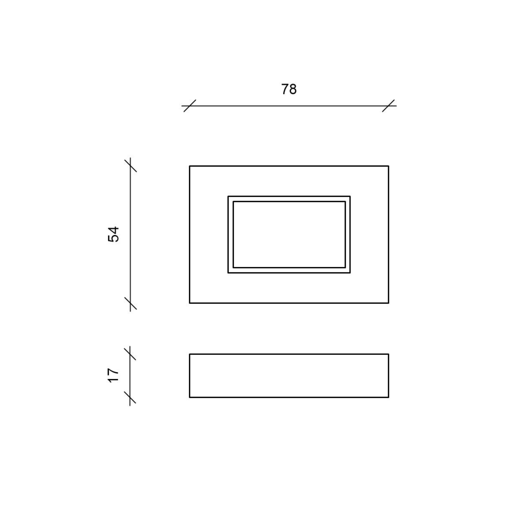 Caminetto bioetanolo "Charles" a parete in acciaio satinato cm 78x17 54h