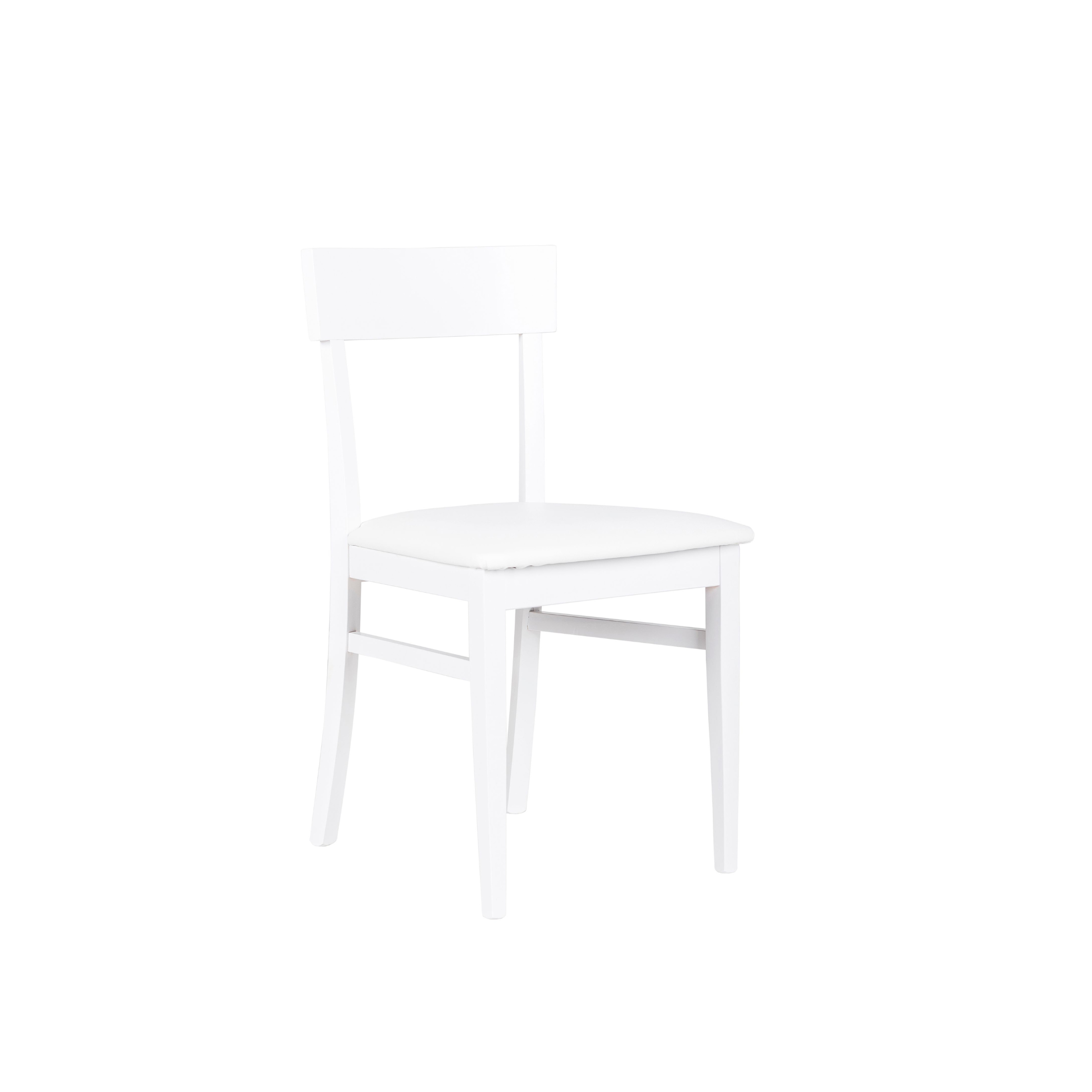 Chaise moderne "Monaco" rembourrée en bois laqué 45x44 cm 82h