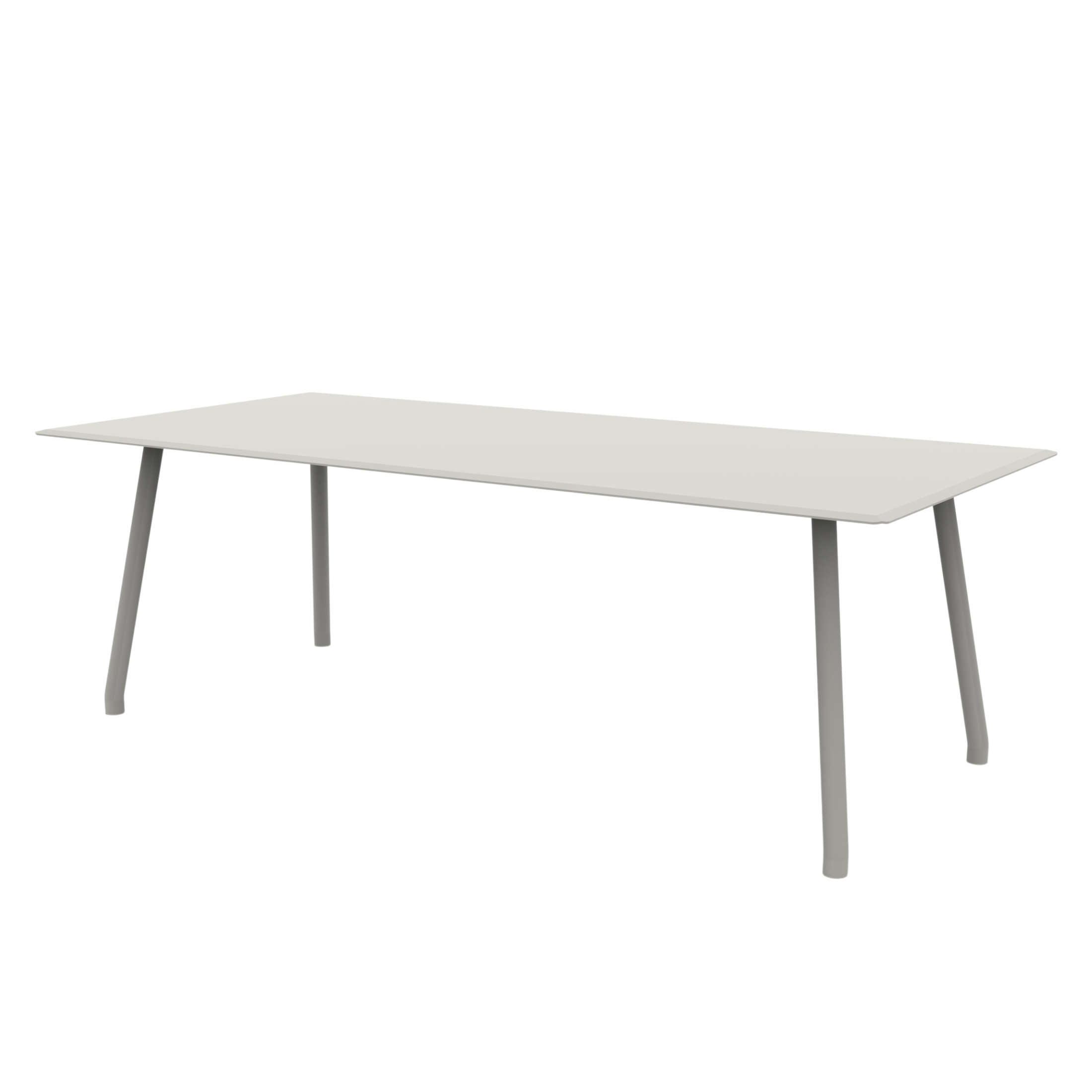 Table ronde en métal galvanisé "Roma" pour jardin démontable 130x130 cm 75h