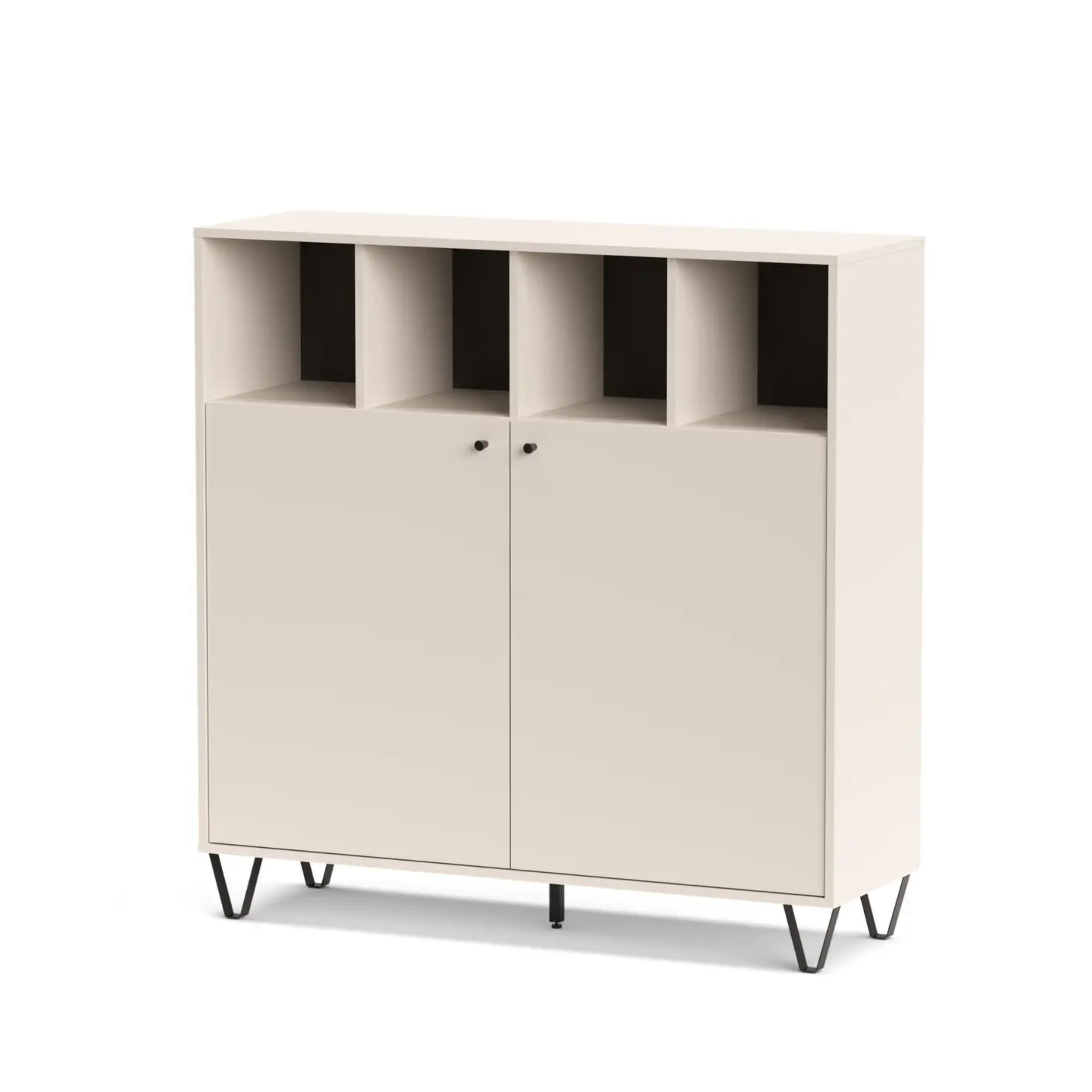 Mobile credenza "Aldo" in legno con piedini rialzati cm 123x40