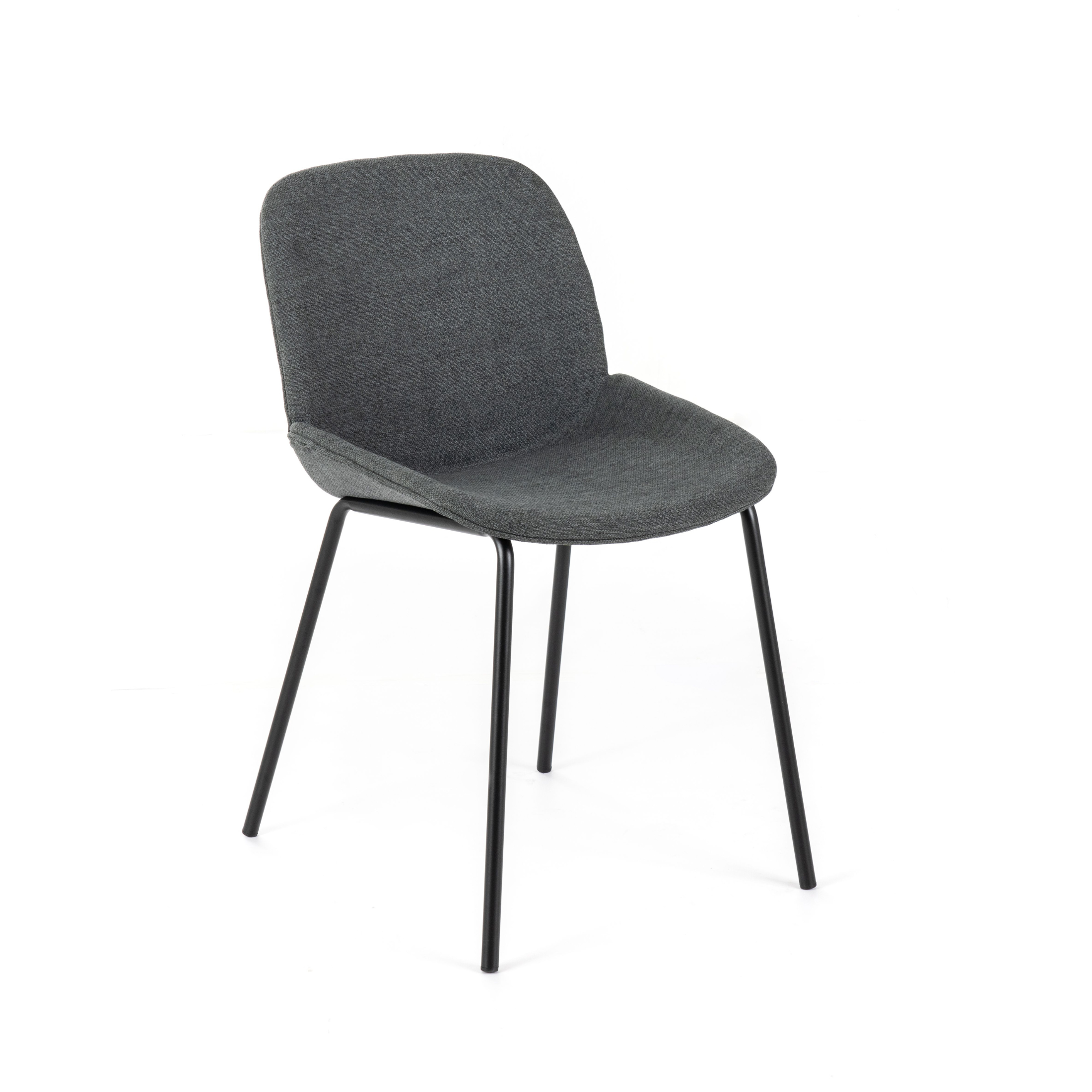 Silla elegante y moderna de tela "Eva" 46x57 cm 80h