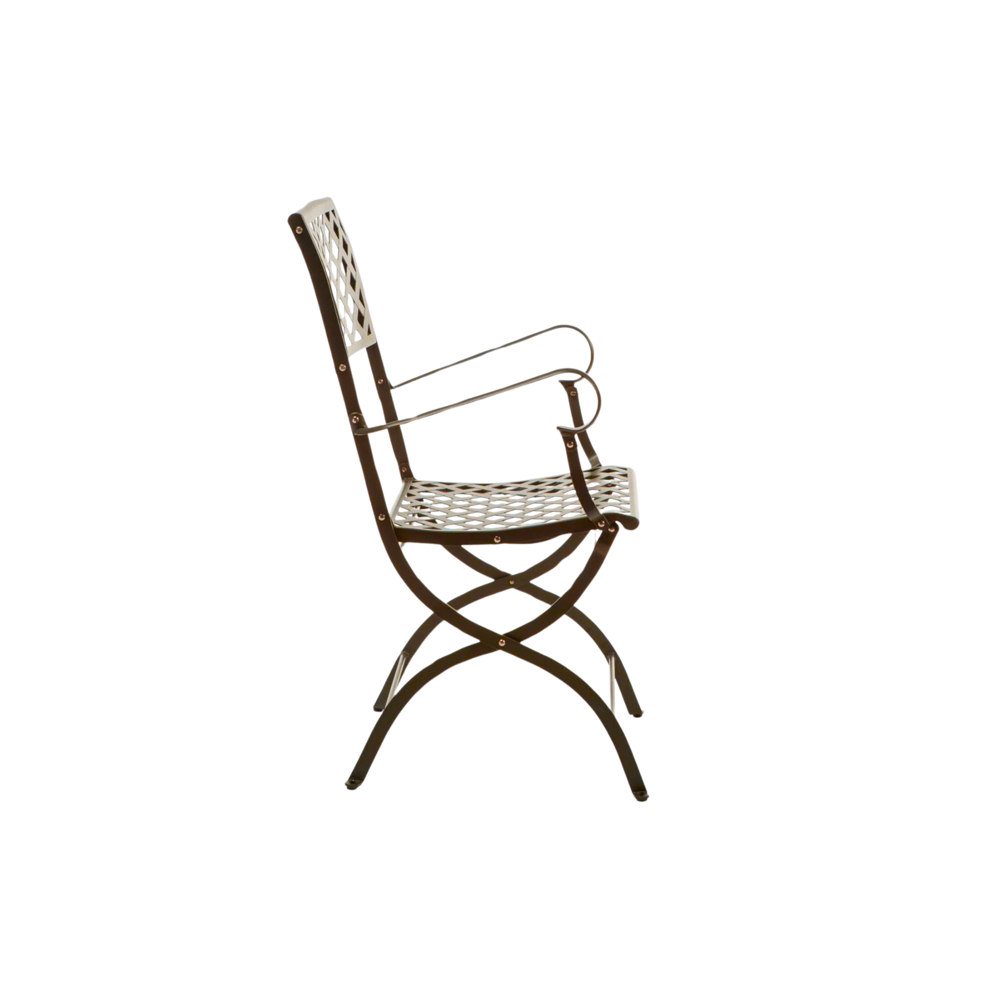 Fauteuil de jardin pliant en métal "Printemps" 52x56 cm 90h